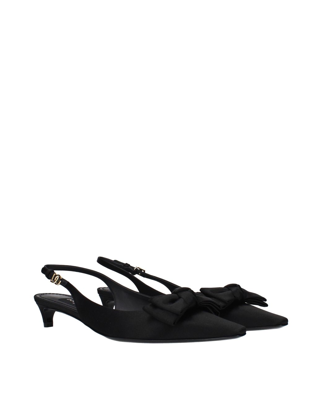 Dolce & Gabbana Black Dolce&Gabbana Satin Sandals