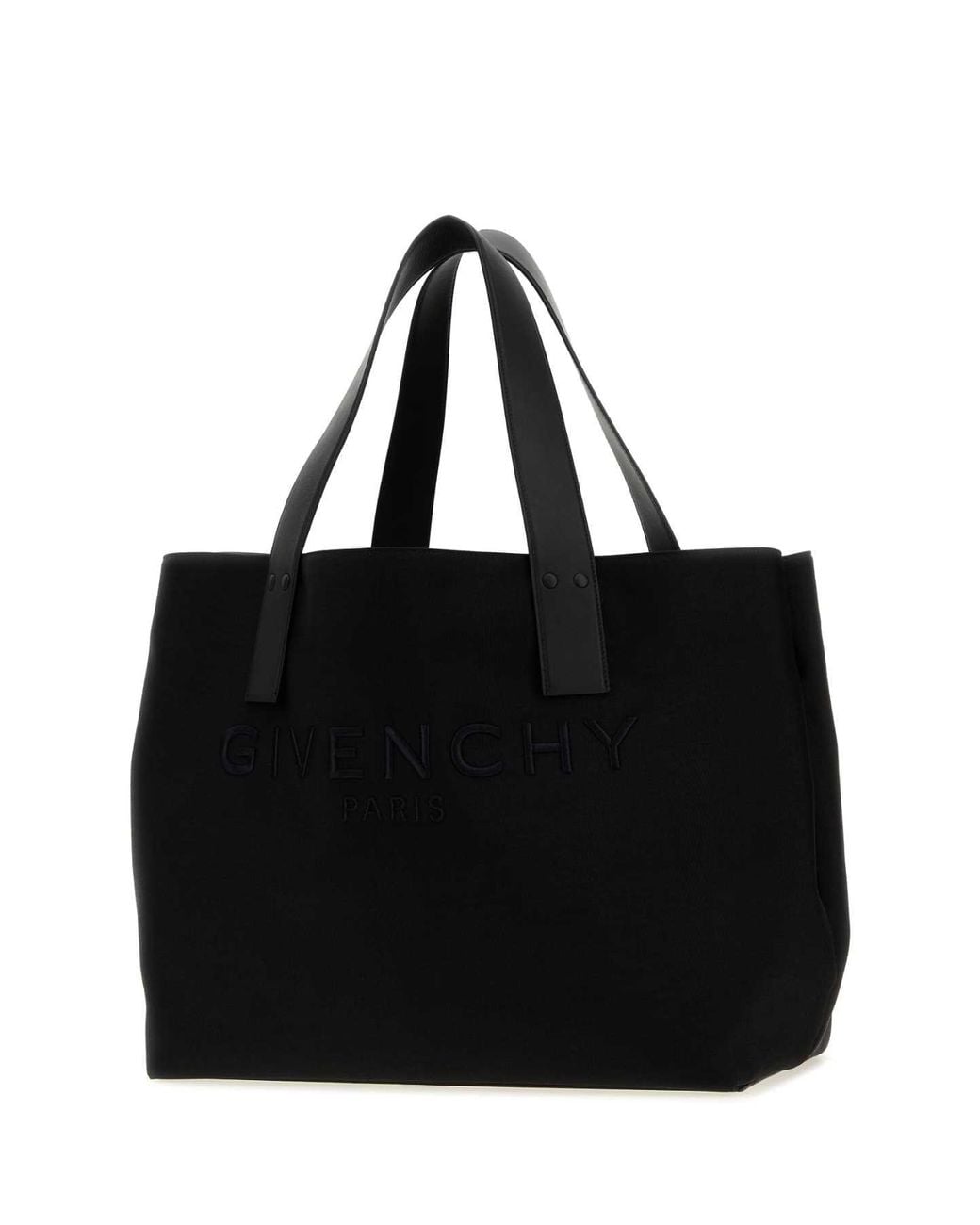 Givenchy Black Canvas Cargo Shopping Bag