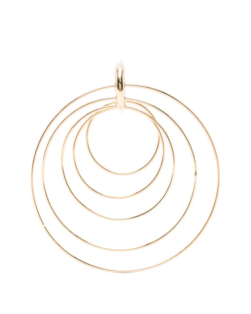 Panconesi White Pierced Serpent Hoops Large