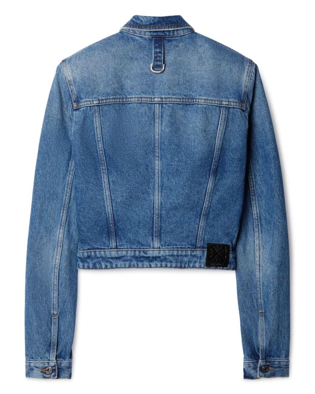 Off-White c/o Virgil Abloh Blue Cropped Denim Jacket