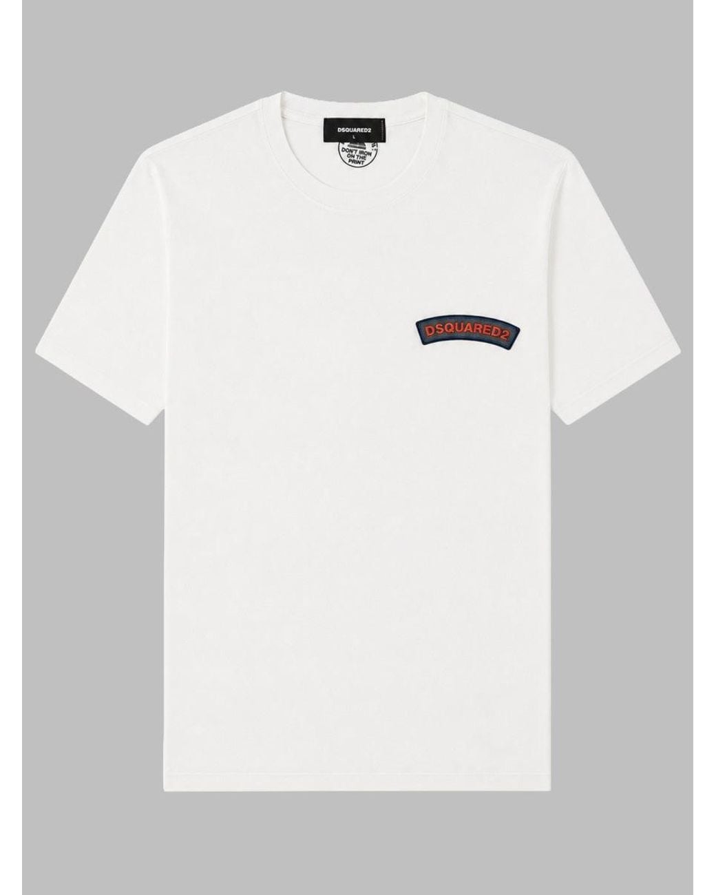 DSquared² White T Shirt Con Logo