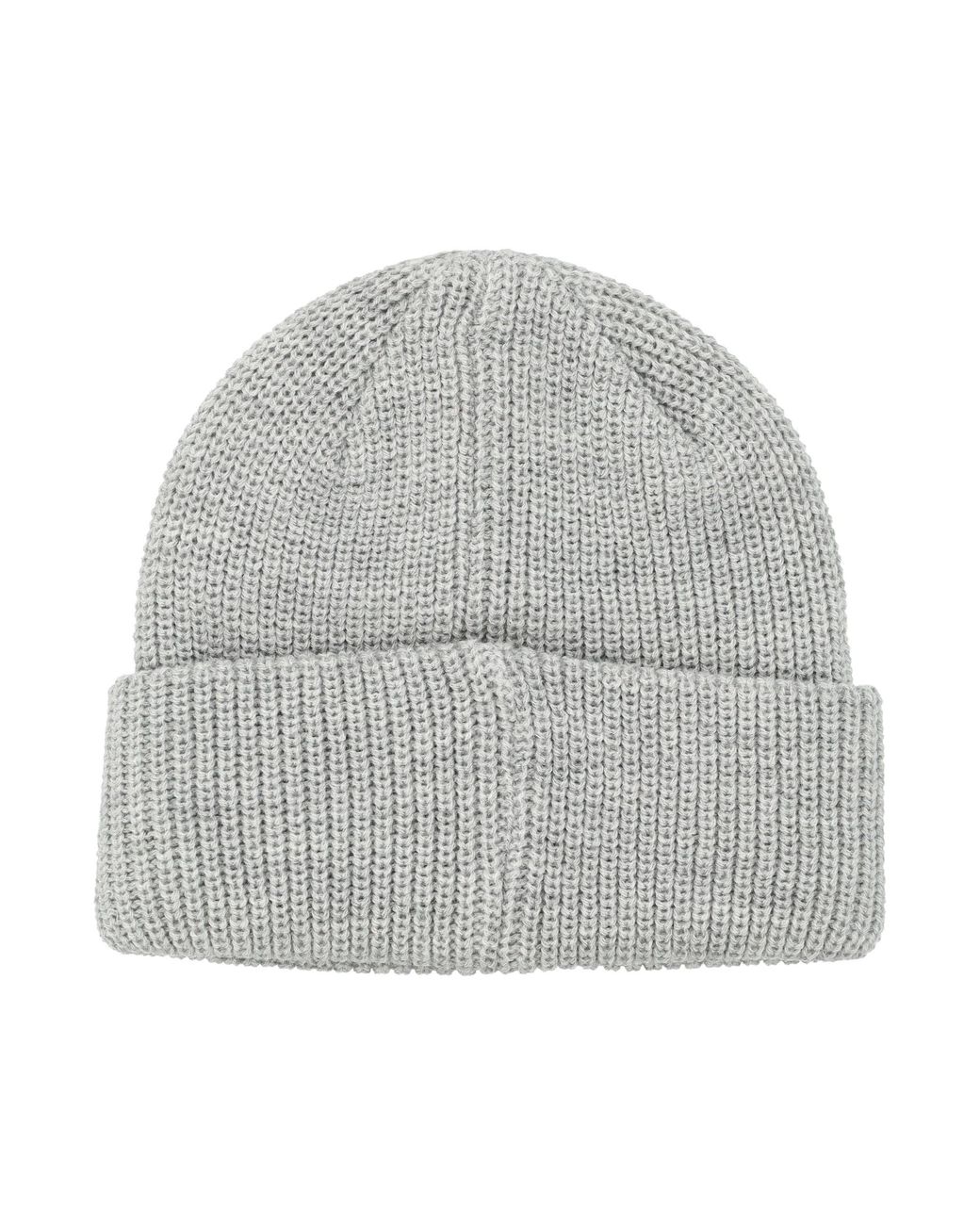 Obey Gray Rib-Knit Mini Beanie With Embroidered Logo