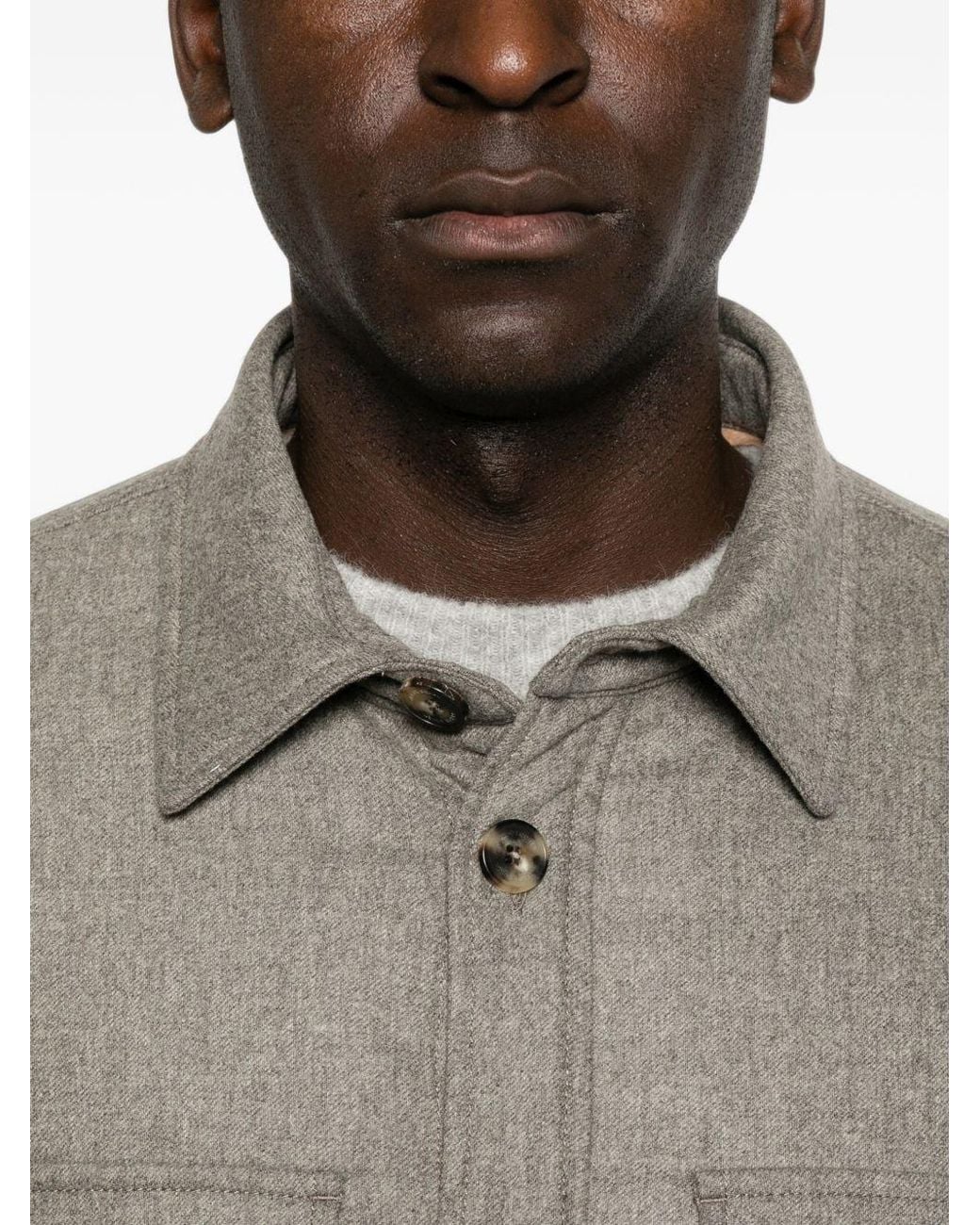 Jacob Cohen Gray Wool Jacket for men