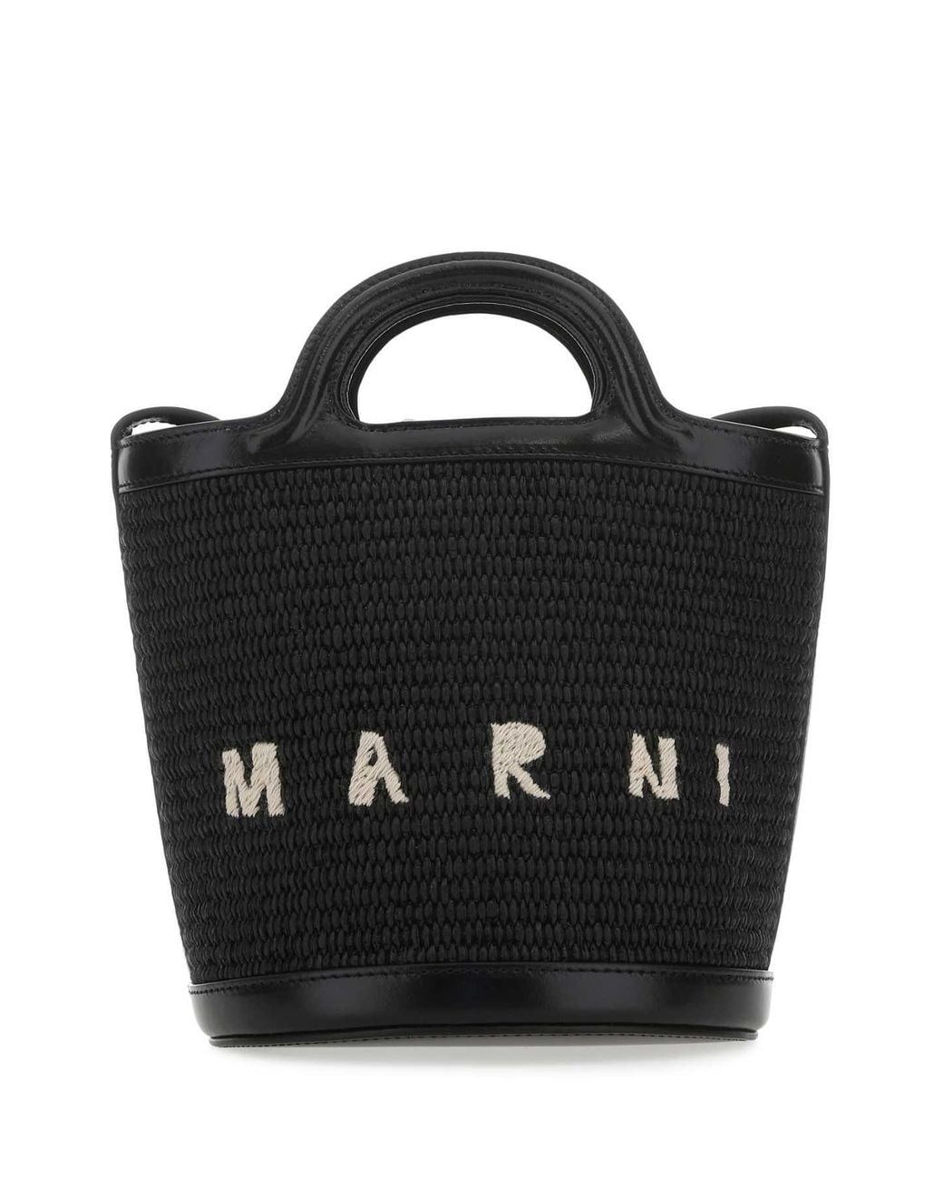Marni Black "Tropicalia" Bucket Bag