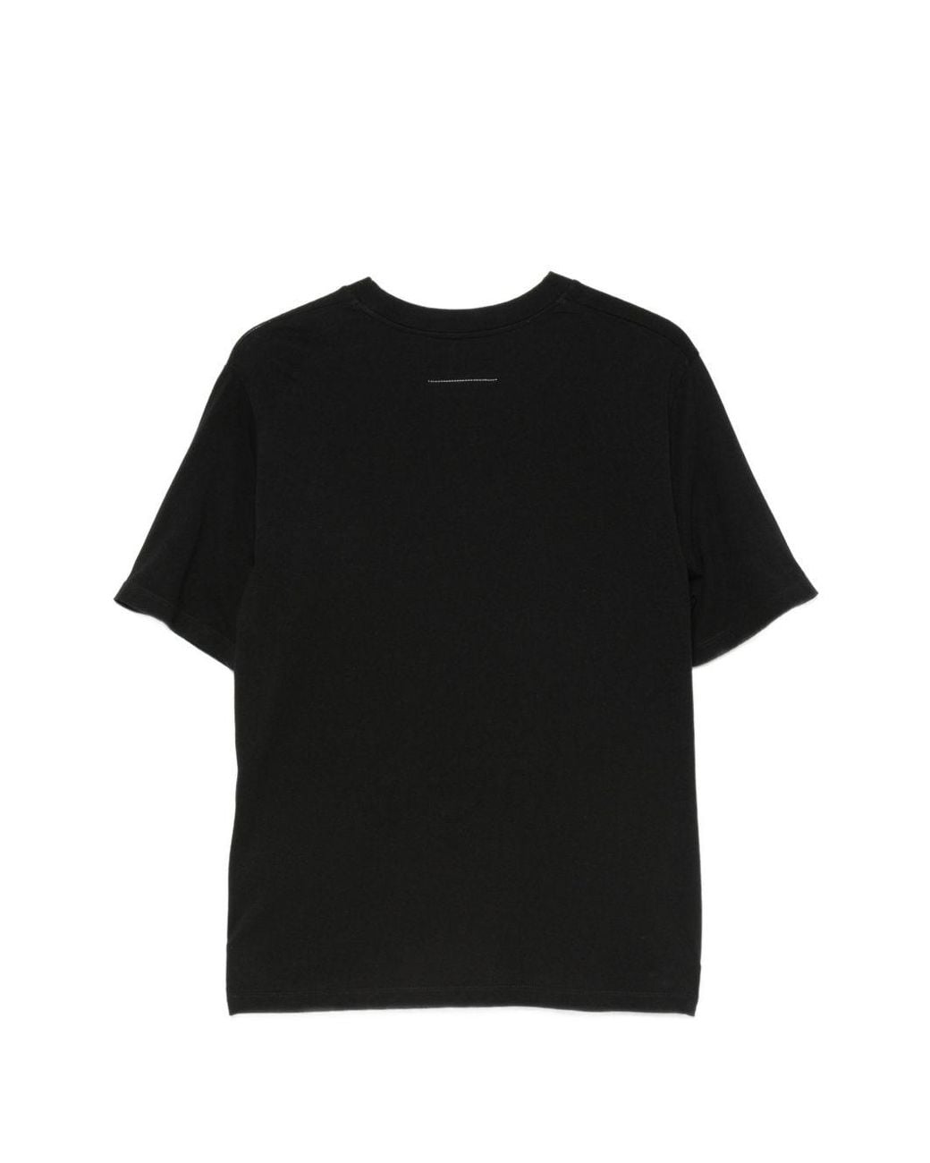 MM6 by Maison Margiela Black Cotton T Shirt