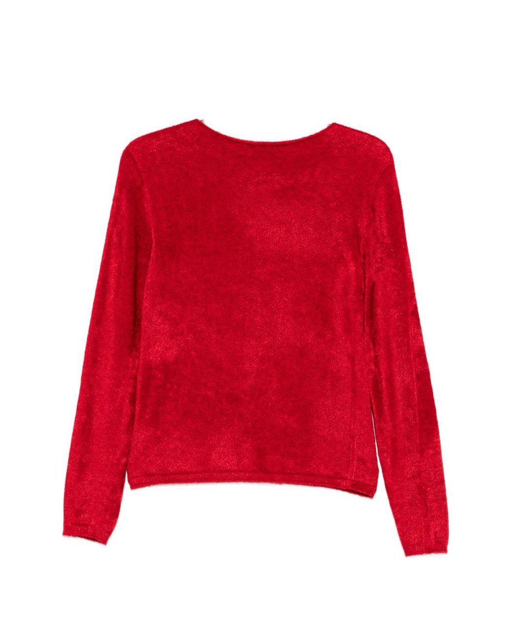 Semicouture Red Lettice Crewneck Sweater