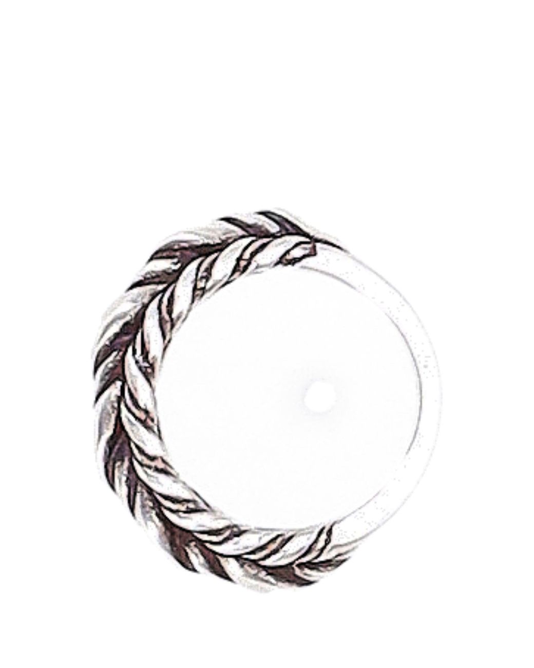 Ann Demeulemeester White Reau Twisted Triple Ring