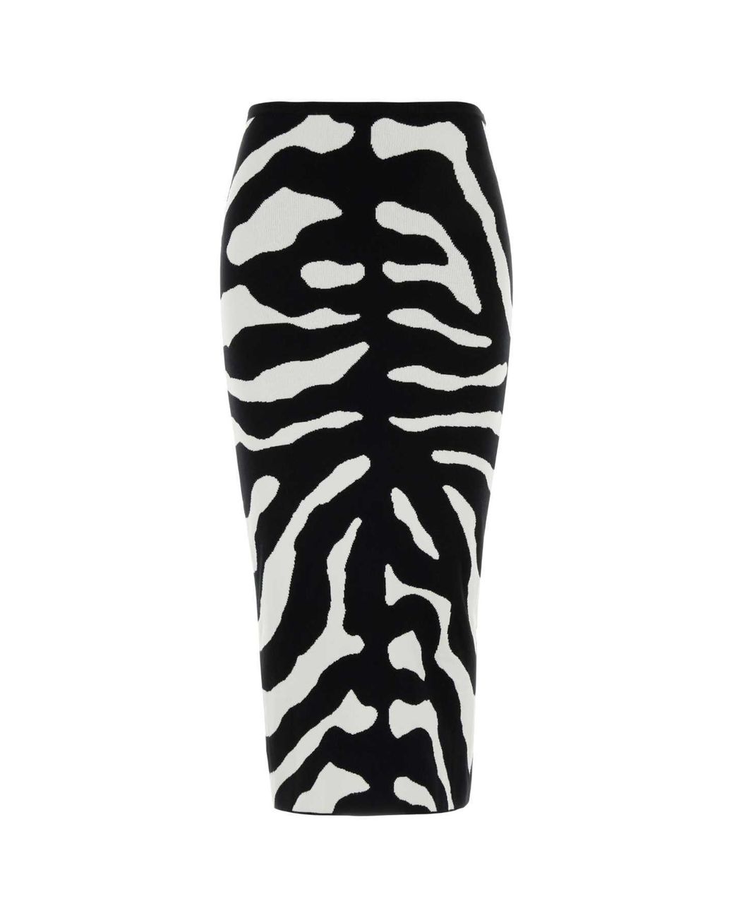 Moschino Black Embroidered Viscose Blend Skirt