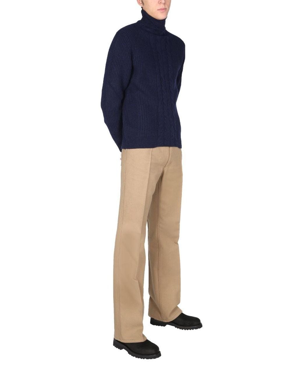 Ballantyne Blue Turtle Neck Sweater for men