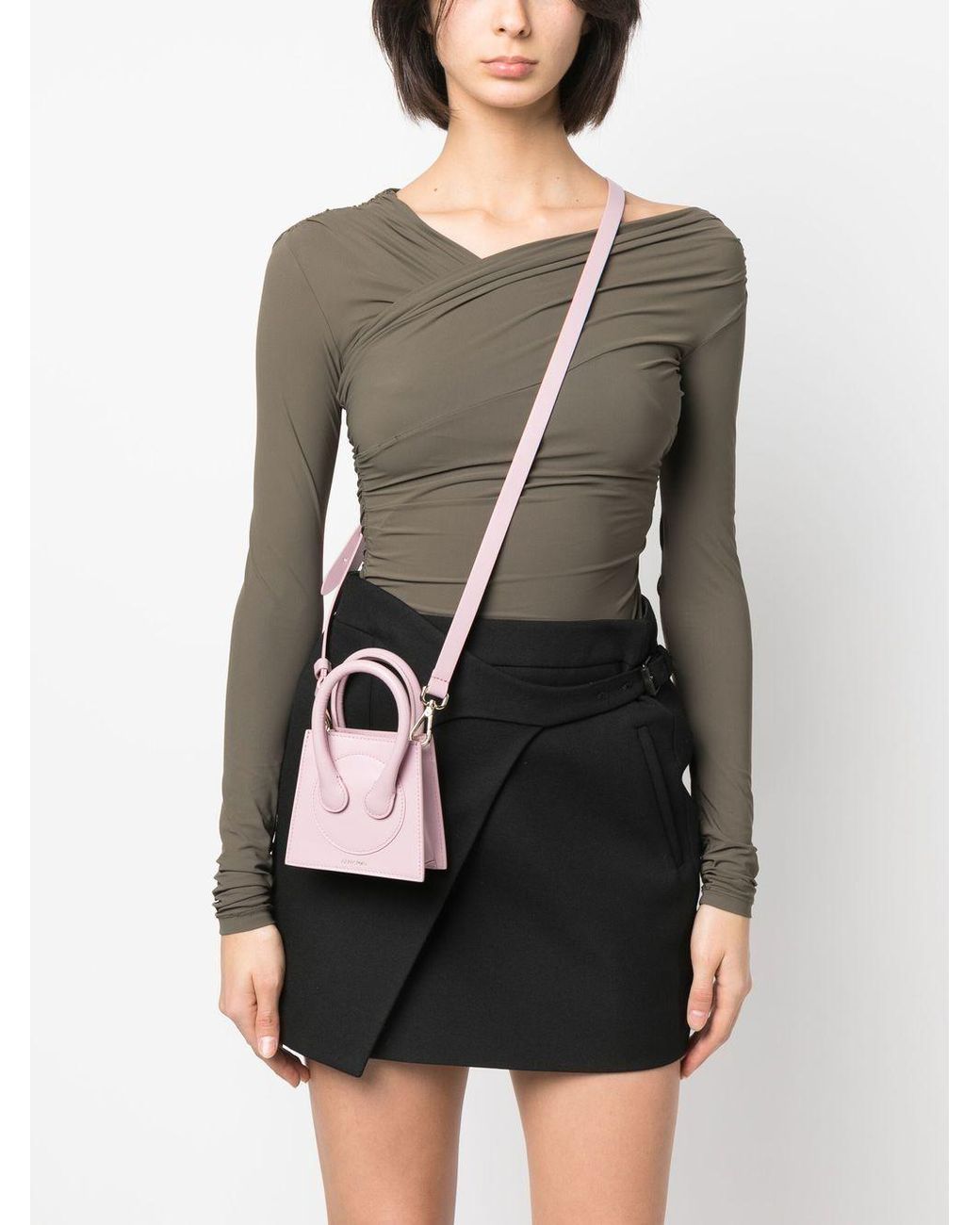 Az Factory By Ester Manas Pink Leather Mini Bag
