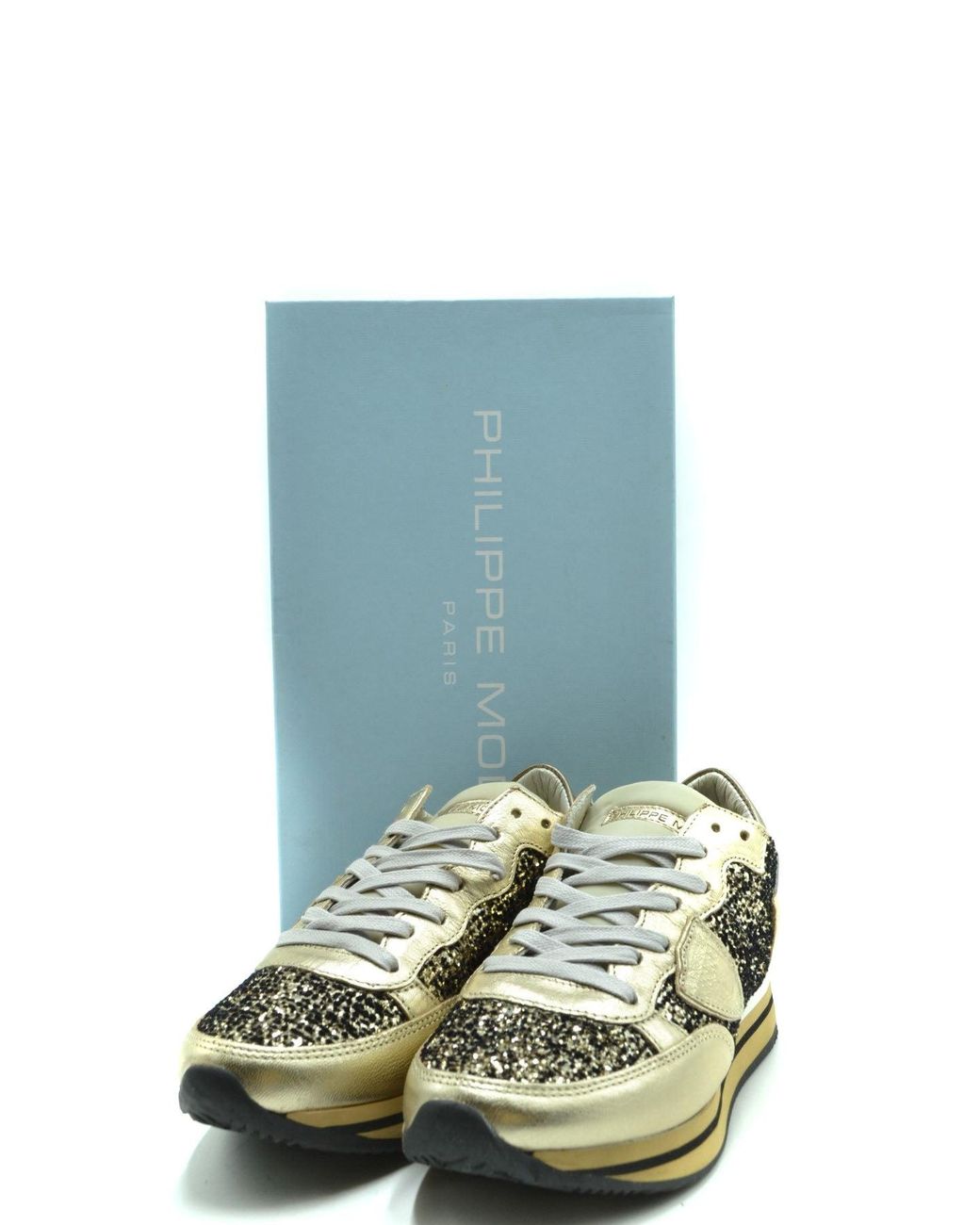 Philippe Model Sneakers Goud in het Green