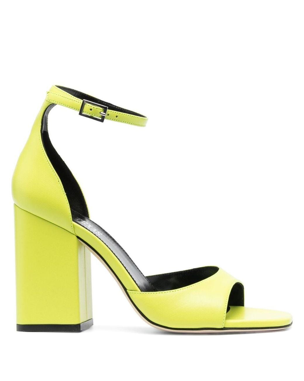 Paris Texas Metallic Fiona Leather Heel Sandals