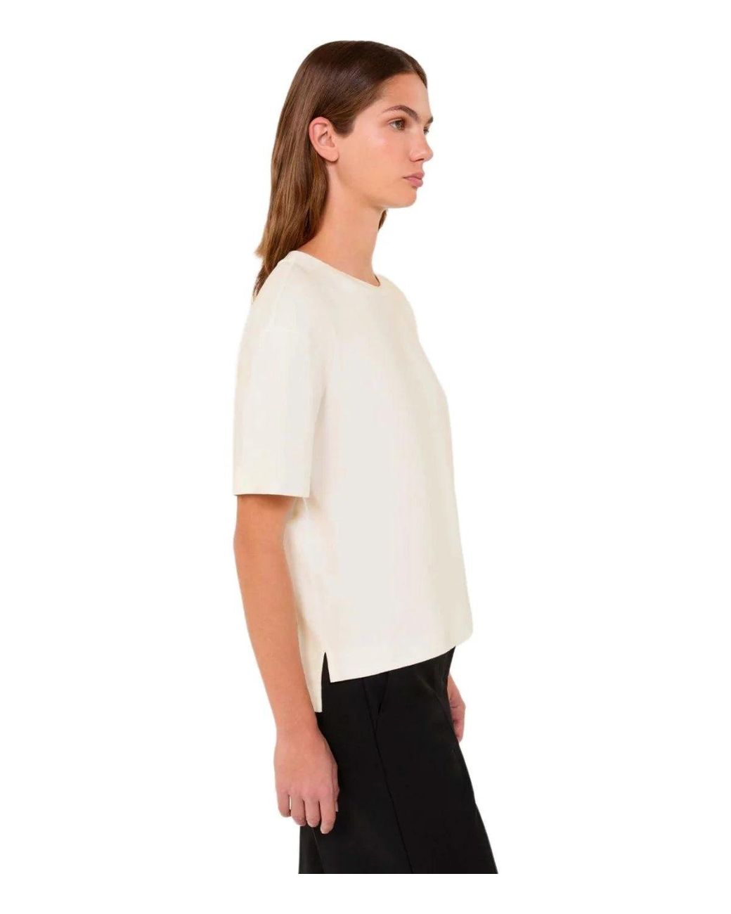 Weekend by Maxmara Natural T Shirt Multid Ecru