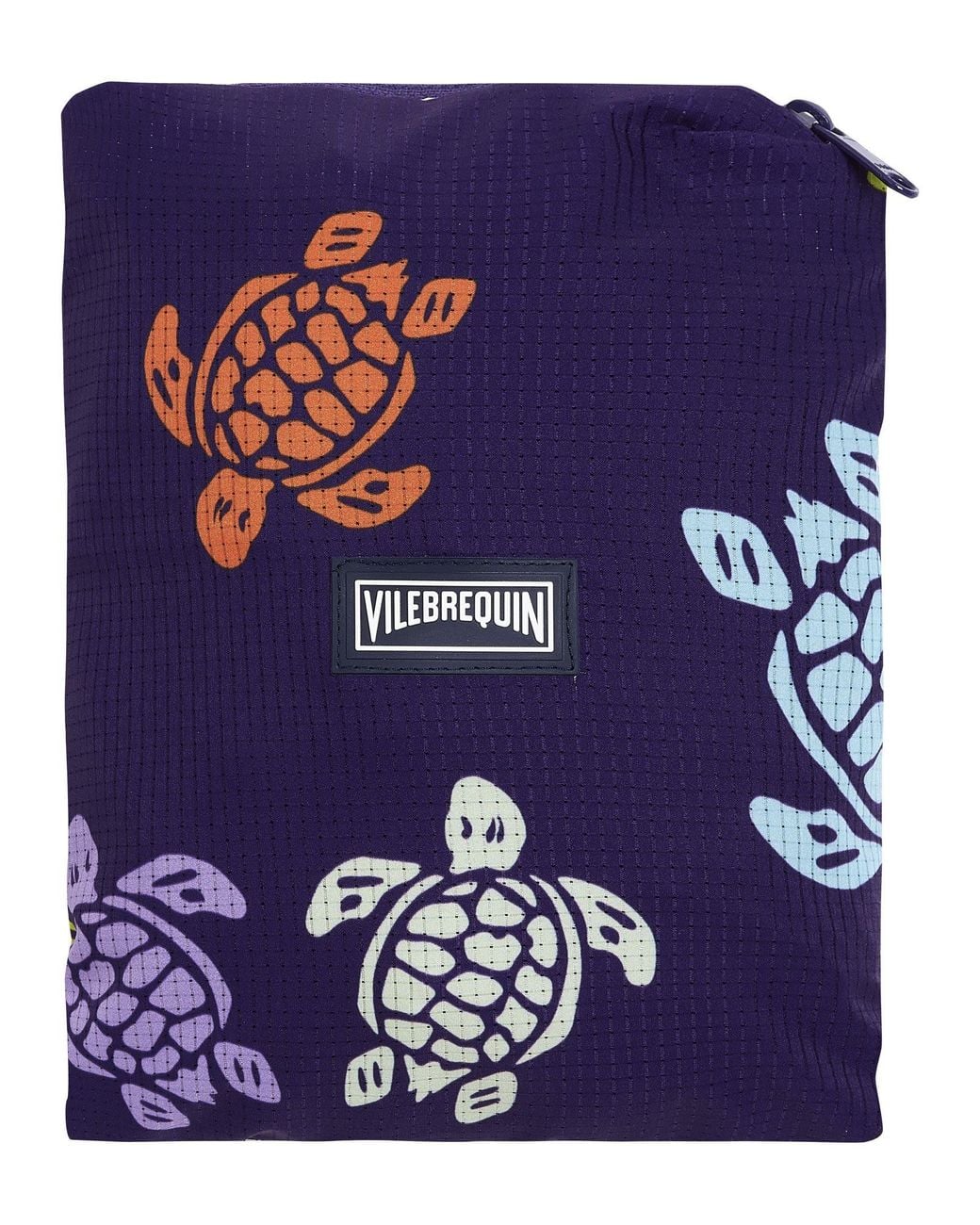 Vilebrequin Blue Swim Shorts With Multicolour Turtle Print for men
