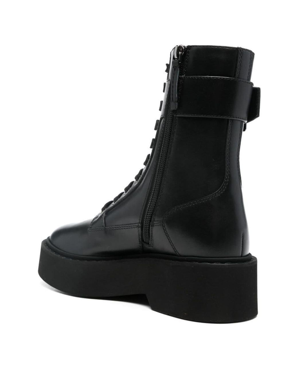 Roger Vivier Black Viv Rangers Leather Boots