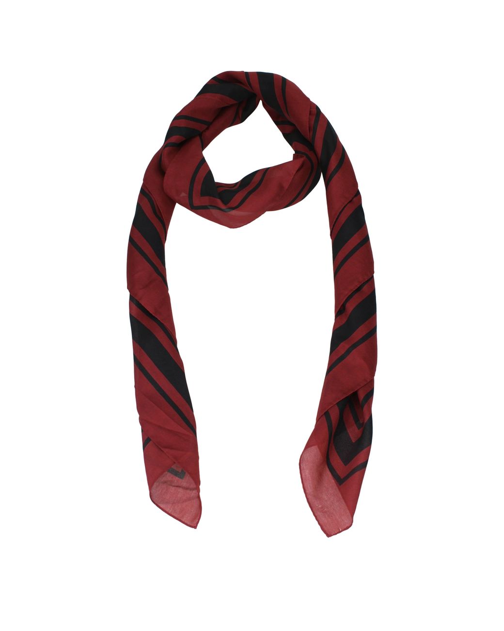 Burberry Red Foulard And Cotton