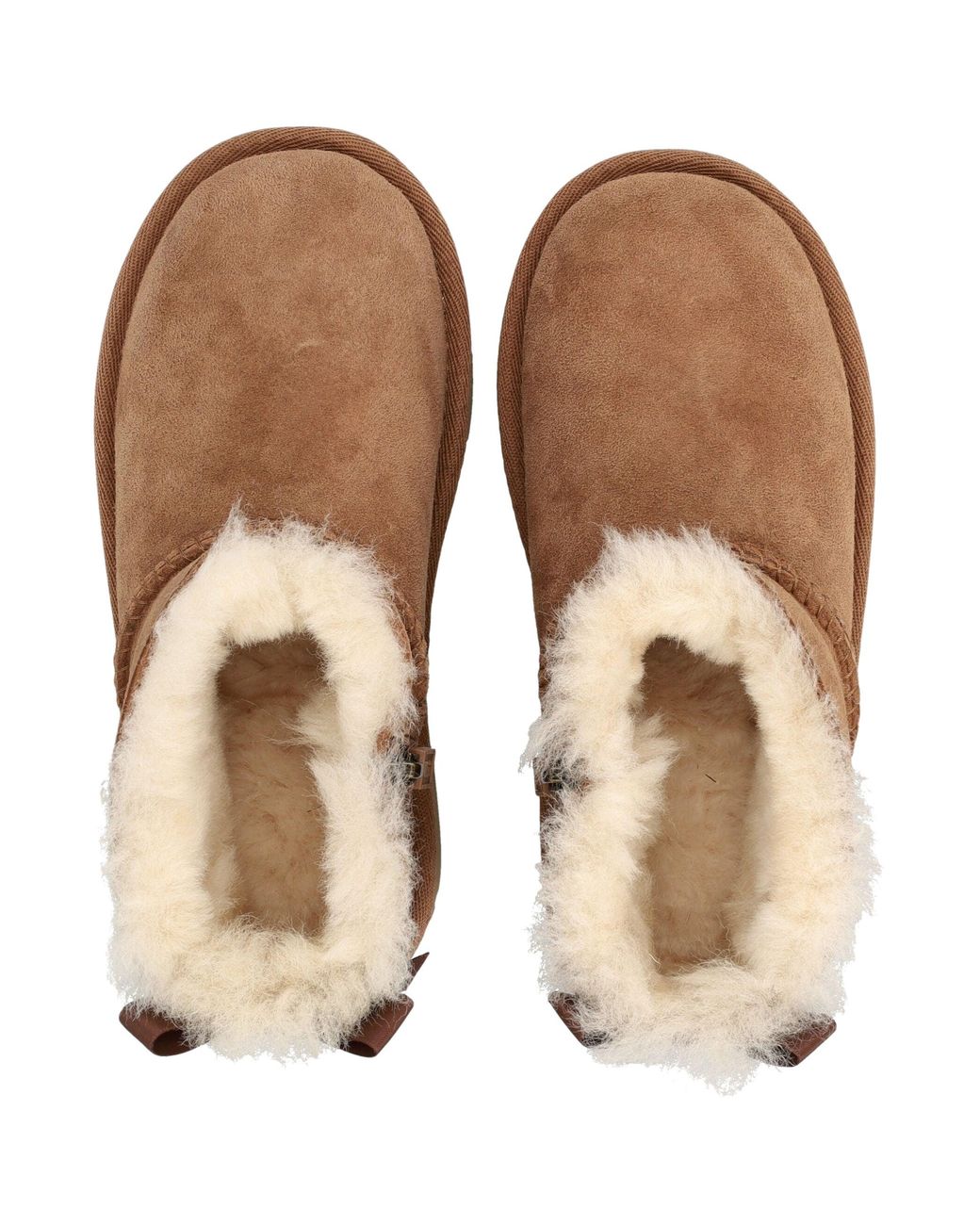 Ugg Brown Girls Sheepskin Ankle Boots