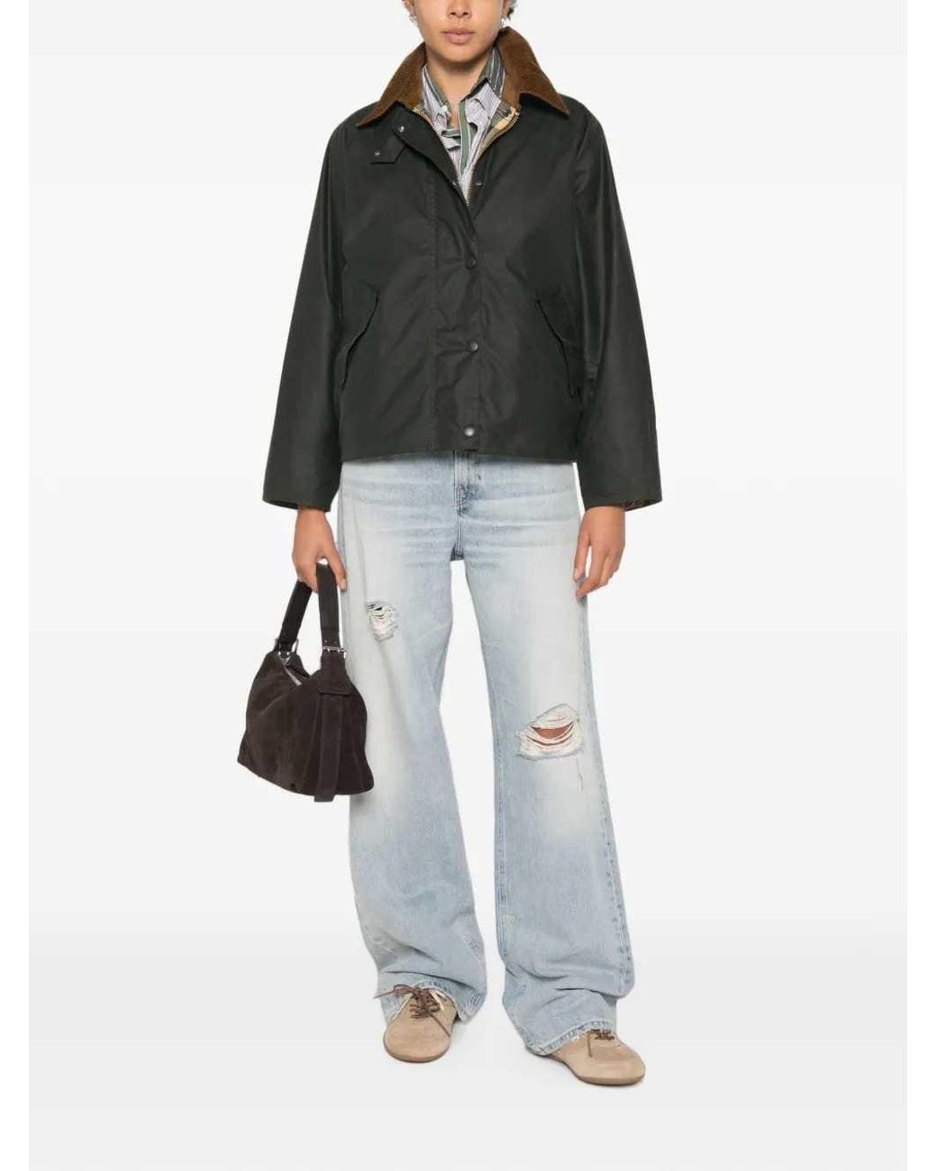 Haikure Blue Wide Leg Jeans With A Distressed Finish