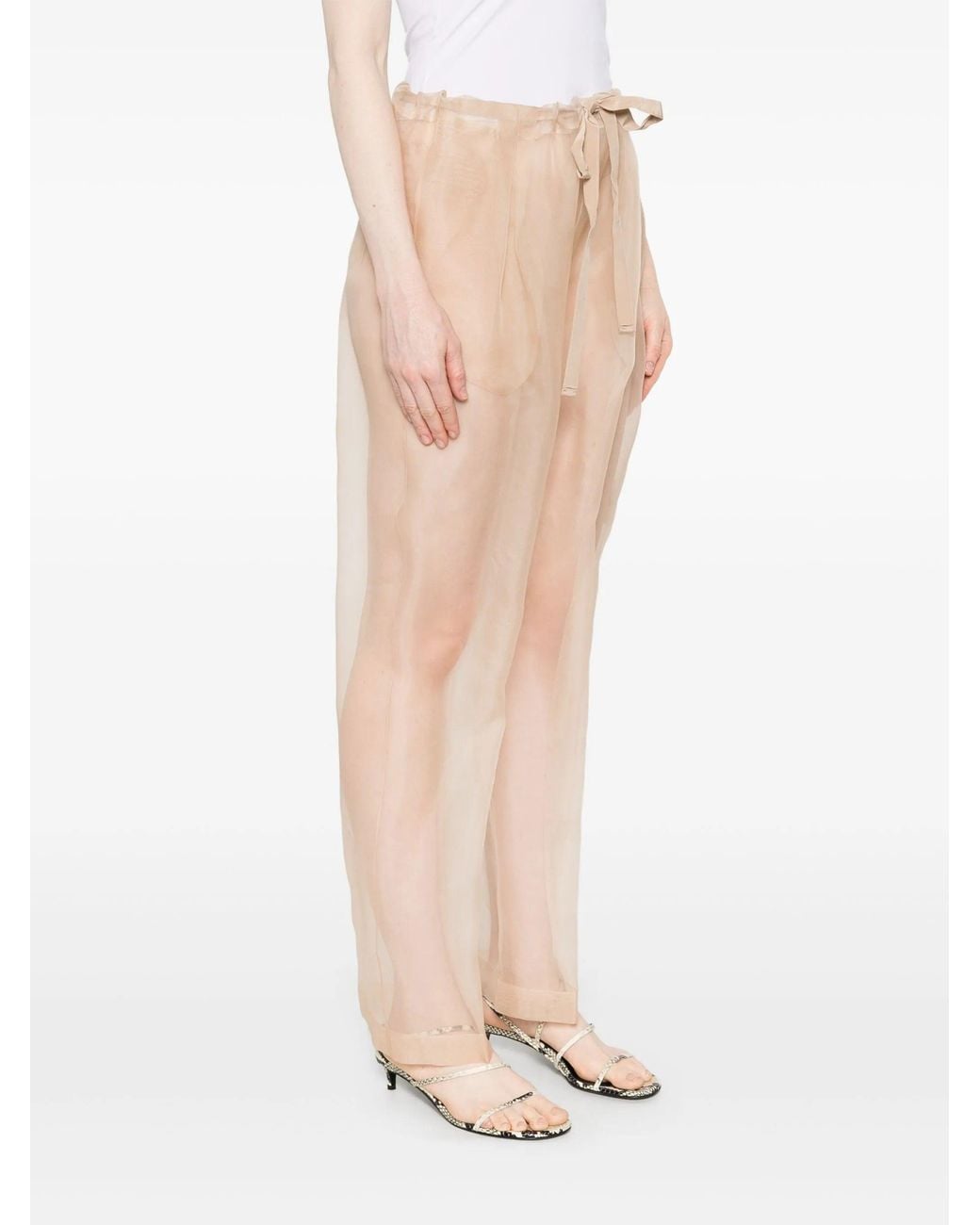 Khaite White Trenton Pants