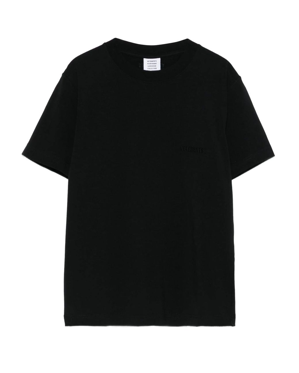 Vetements Black Logo Fitted T Shirt