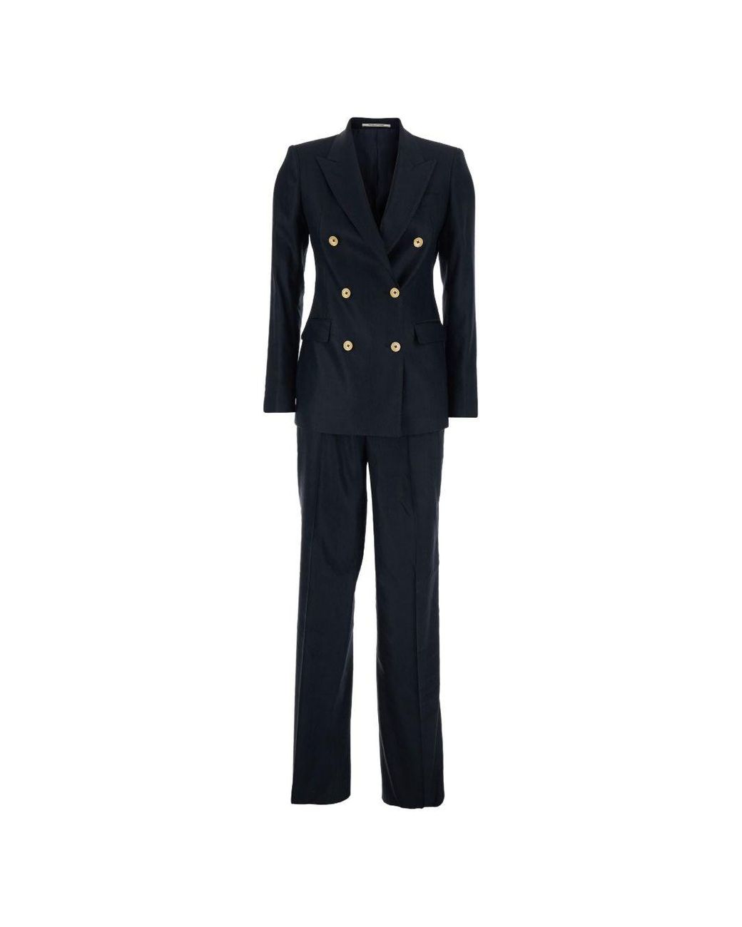 Costume croisé en lin Tagliatore en coloris Blue