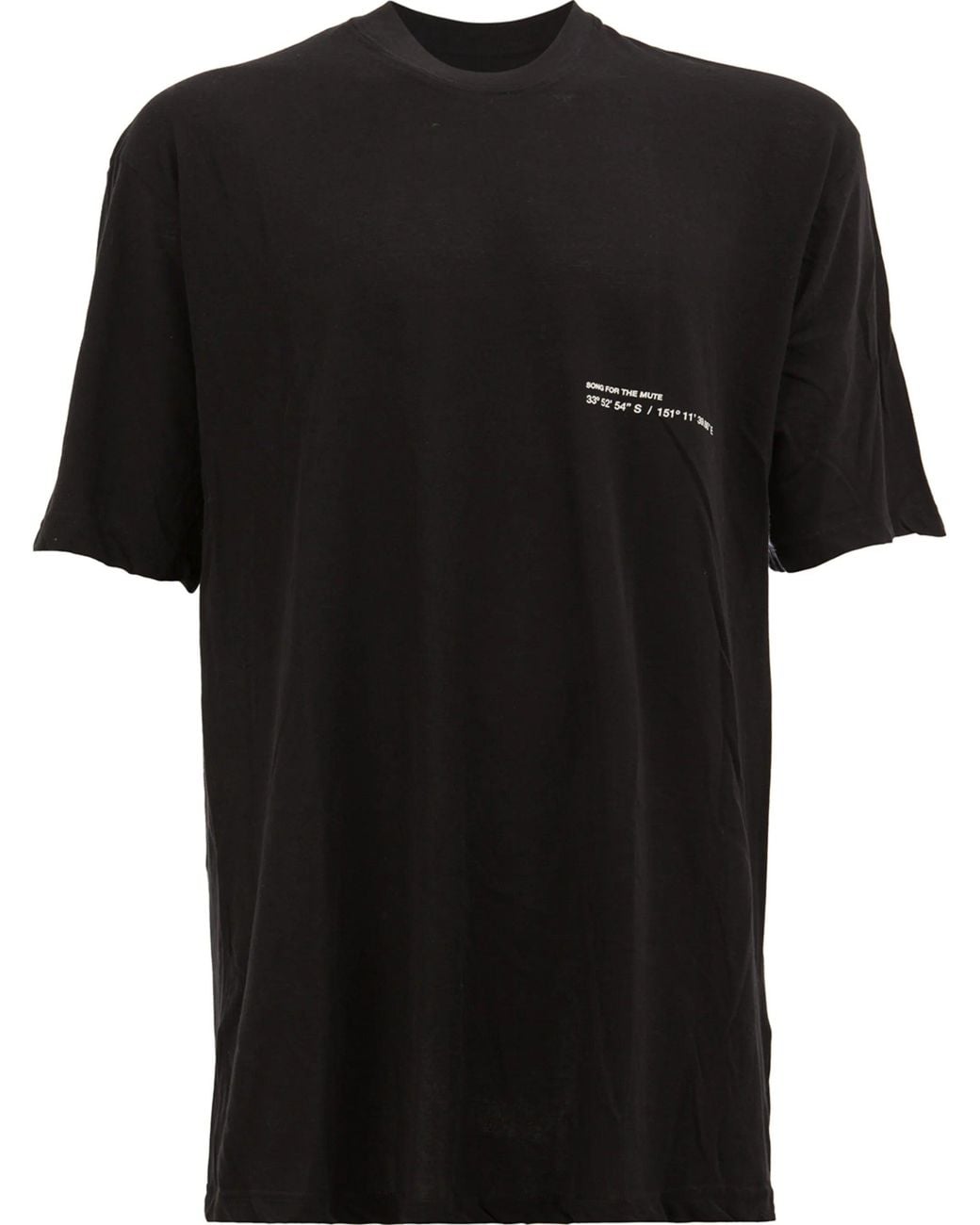 Song For The Mute Black 'Logo' Oversized Tee