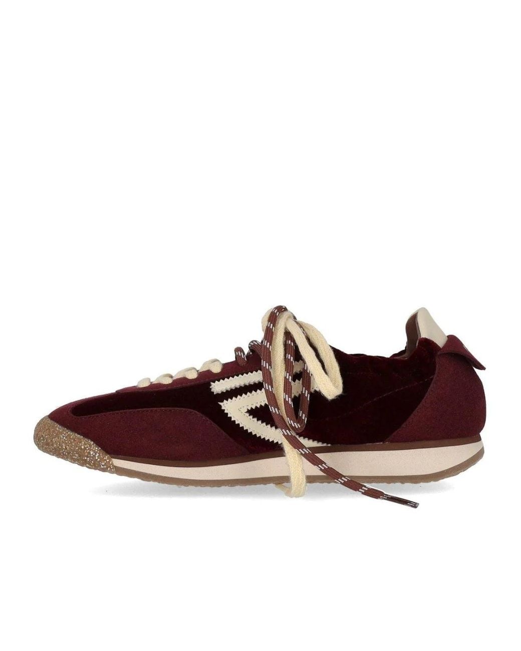 PURAAI Brown 6.02 Panther Velvet Wine Sneaker