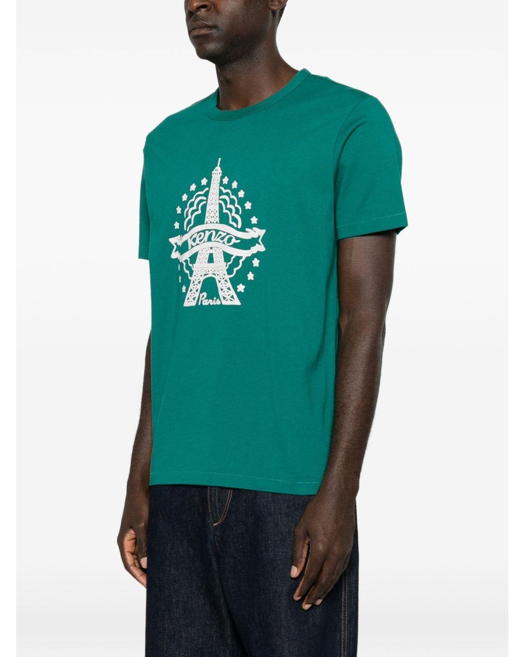 KENZO Green Cotton T Shirt