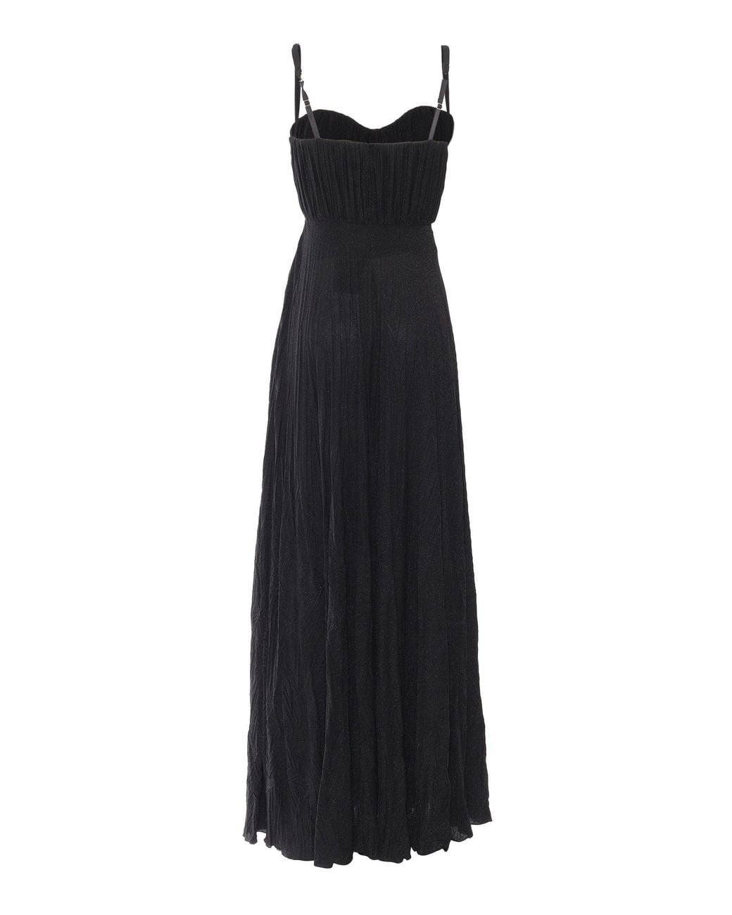 Elisabetta Franchi Black Fitted Evening Dress