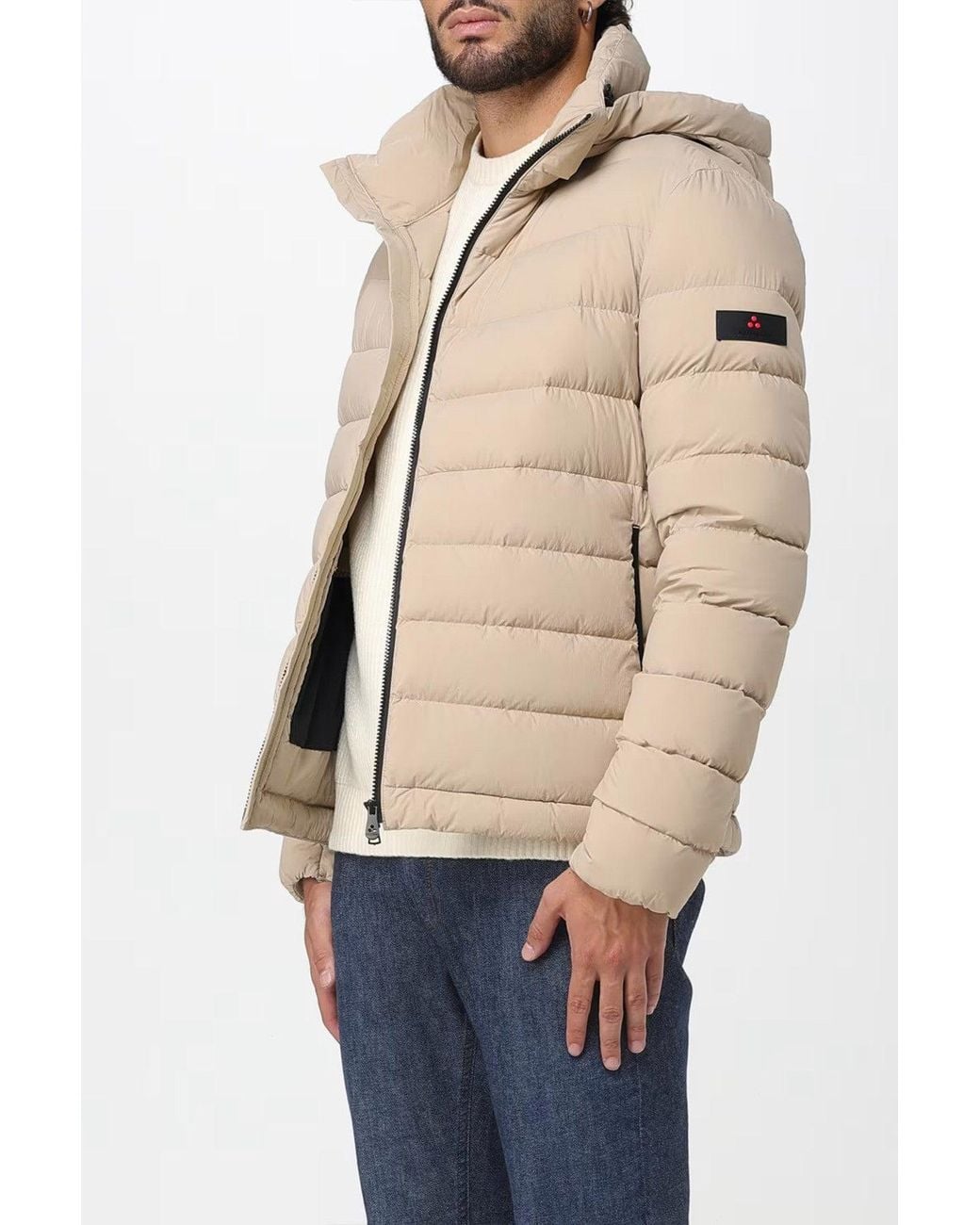 Peuterey Natural Nylon Quilted Down Jacket