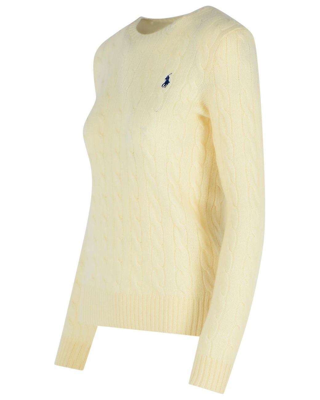 Polo Ralph Lauren Yellow Ivory Cashmere Blend Sweater