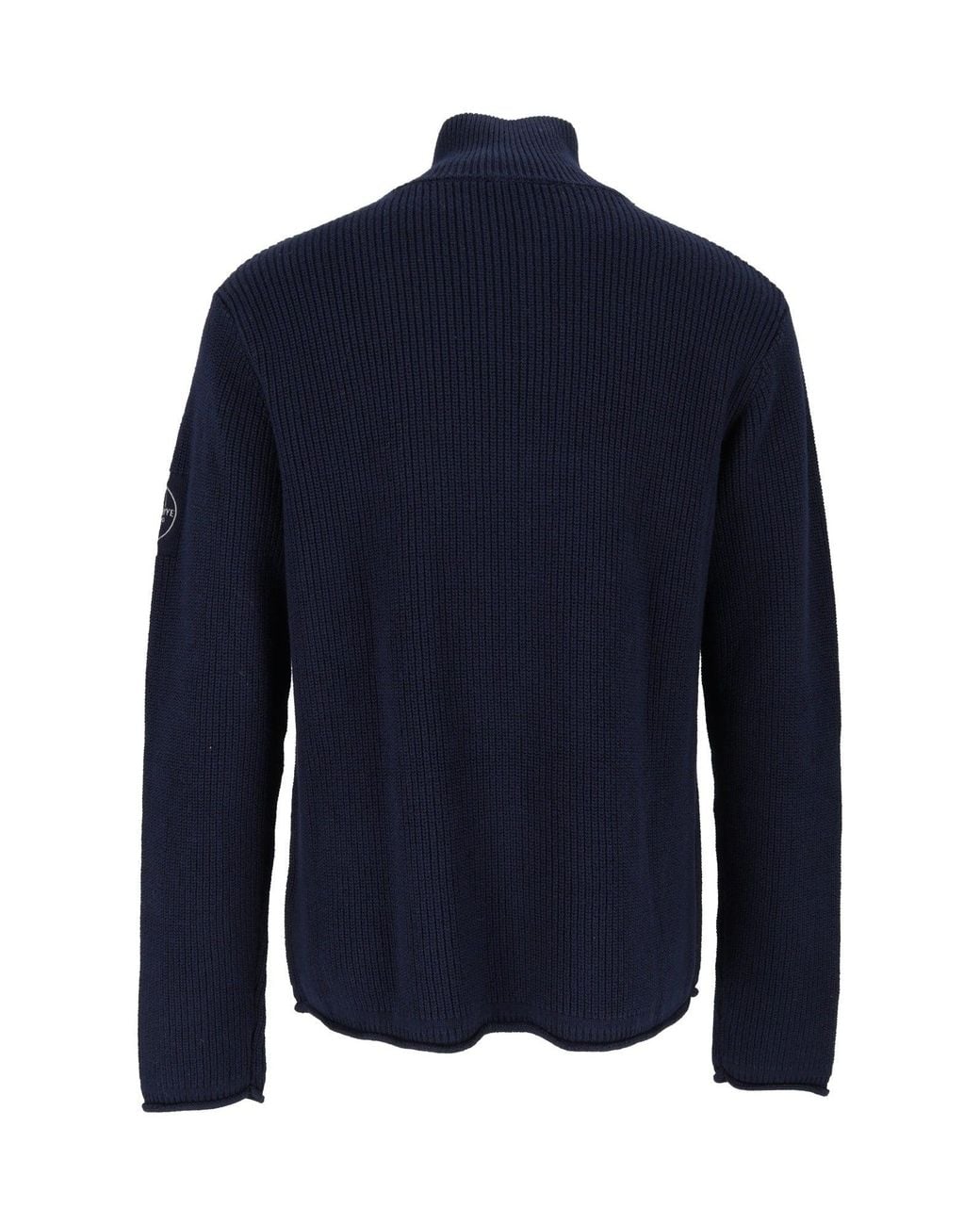Murphy & Nye Blue Nights Fender Ribbed Half-Zip Sweater