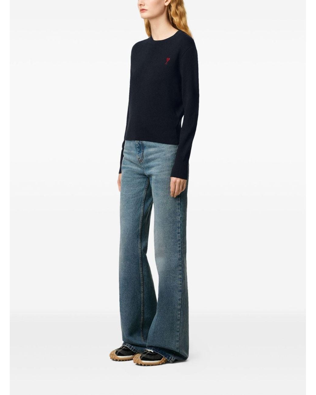 AMI Blue Sweaters And