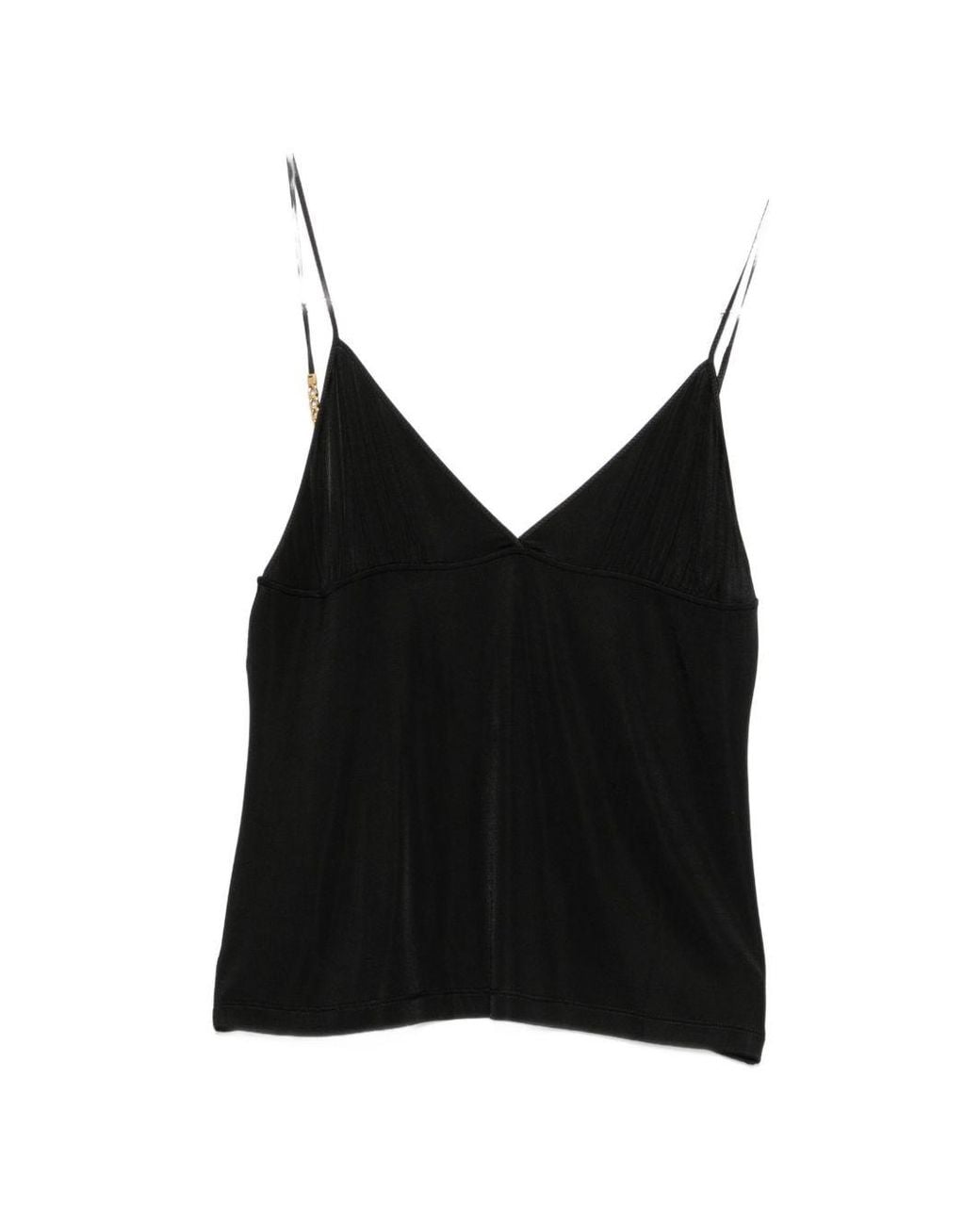 Saint Laurent Black Saint V-Necked Top