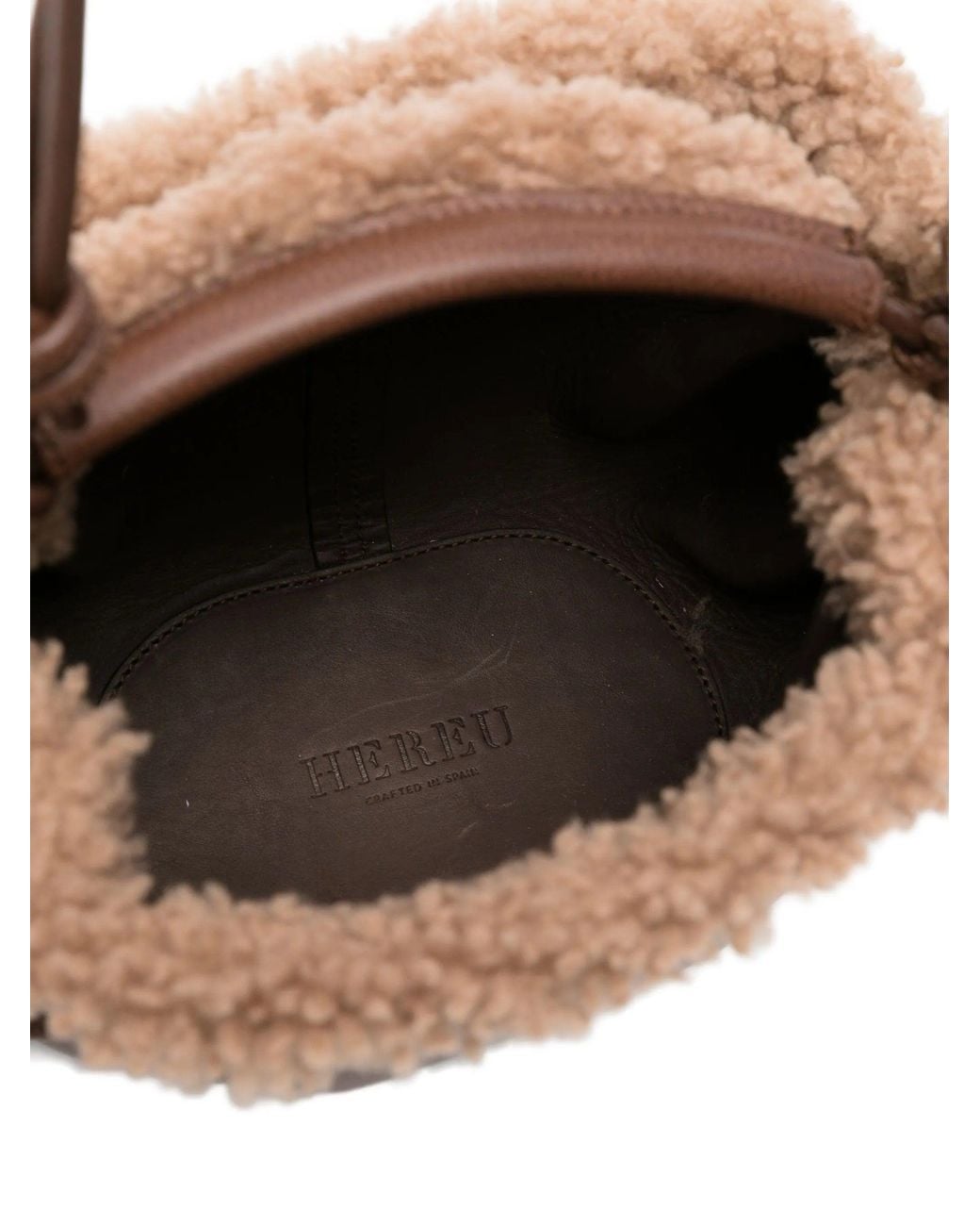 Hereu Brown Arta Mini Leather Handbag