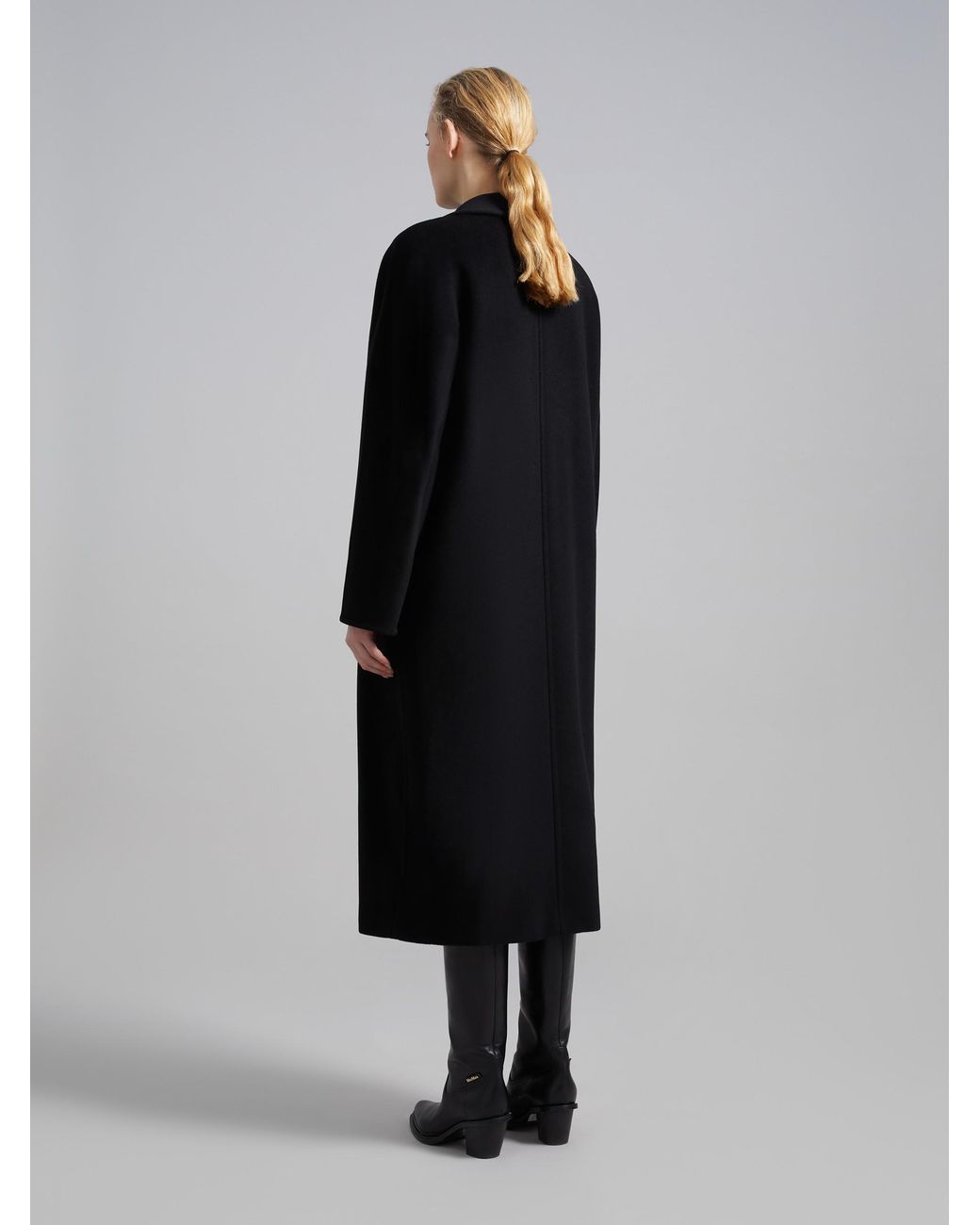 Max Mara Black Madame 101801 Icon Coat
