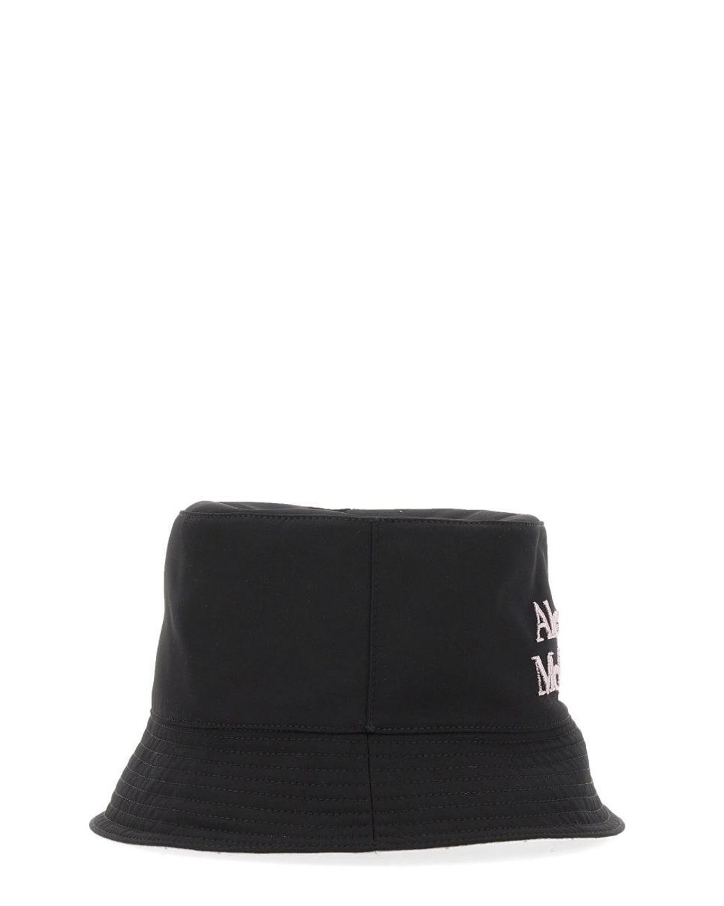McQueen Black Reversible Bucket Hat for men