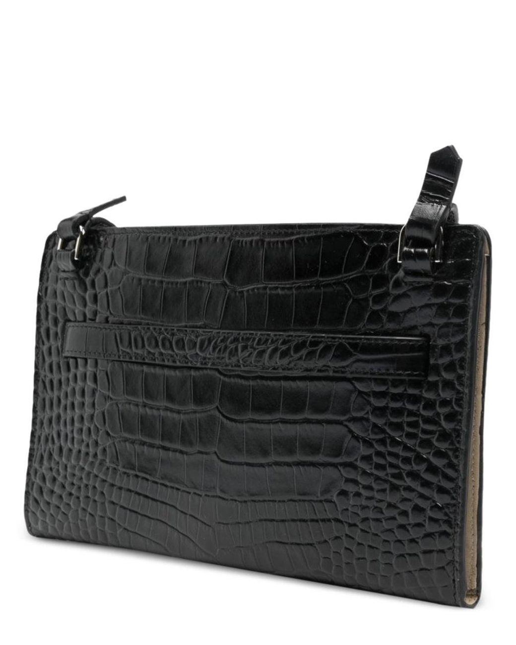 Totême Black Embossed Shoulder Bag