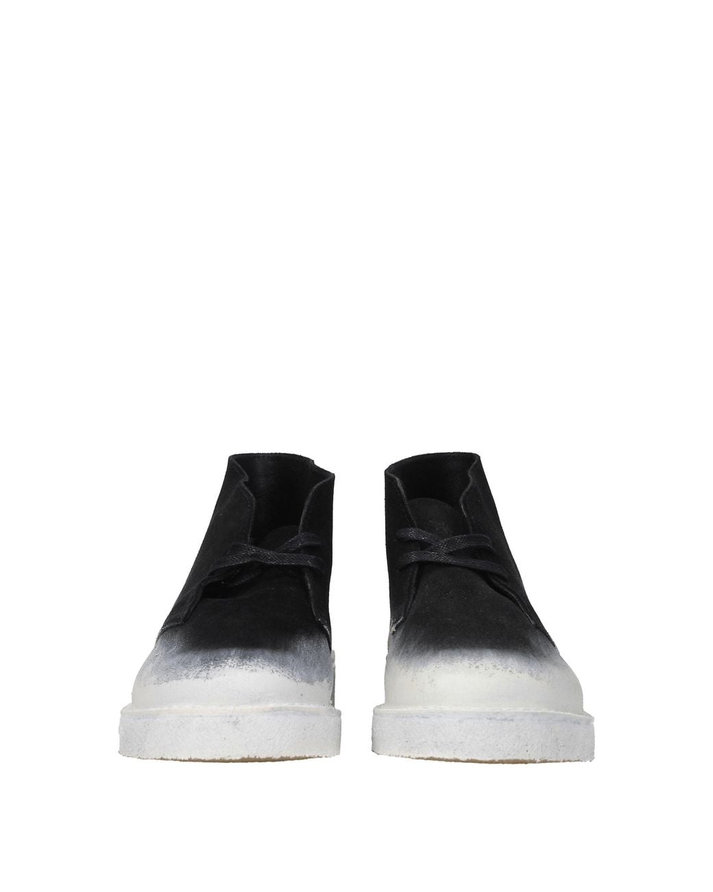 Clarks Black Stivaletti Uomo Camoscio Nero/Gesso for men