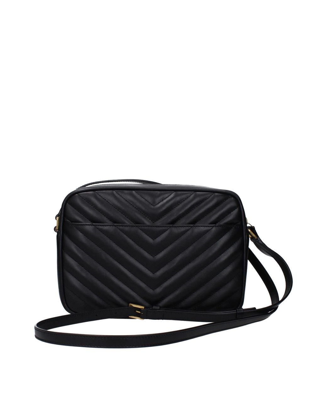 Saint Laurent Black Borse A Tracolla Lou Donna Pelle Nero