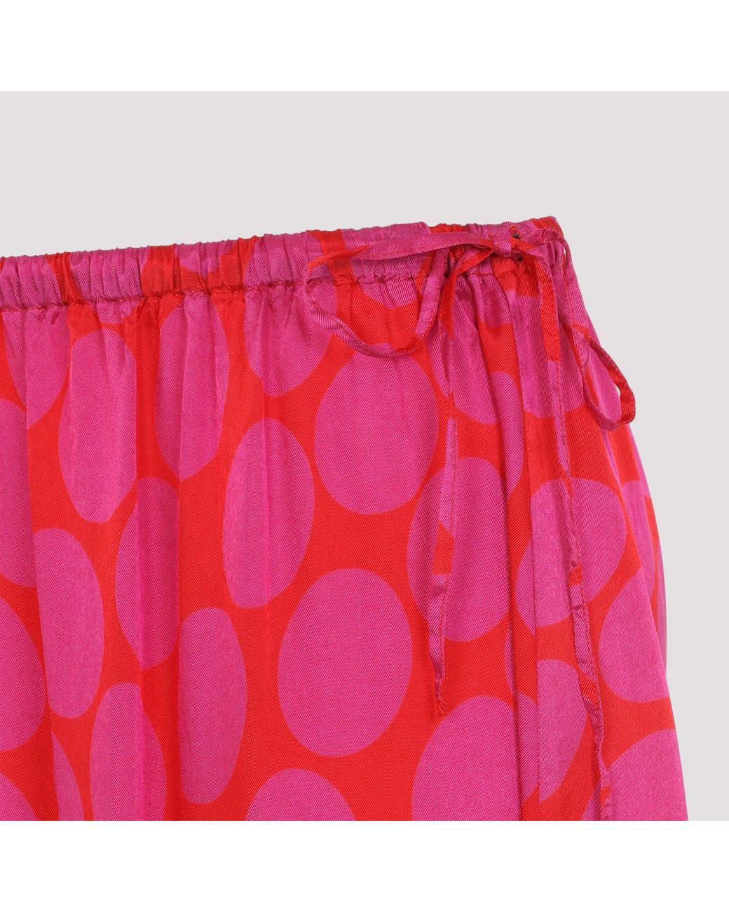 Dries Van Noten Samila Midi-rok in het Red