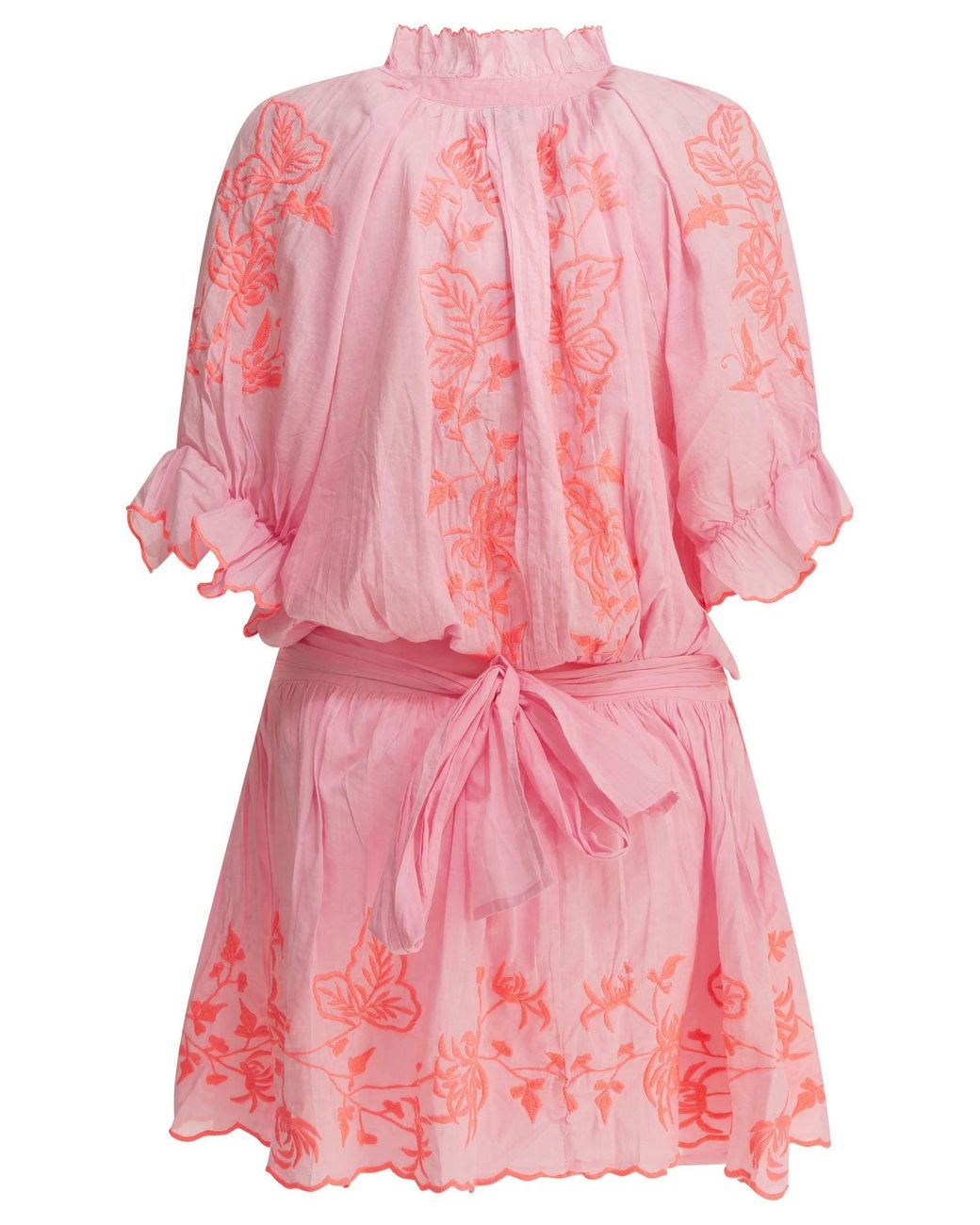 Juliet Dunn Pink Short Shirt Dress
