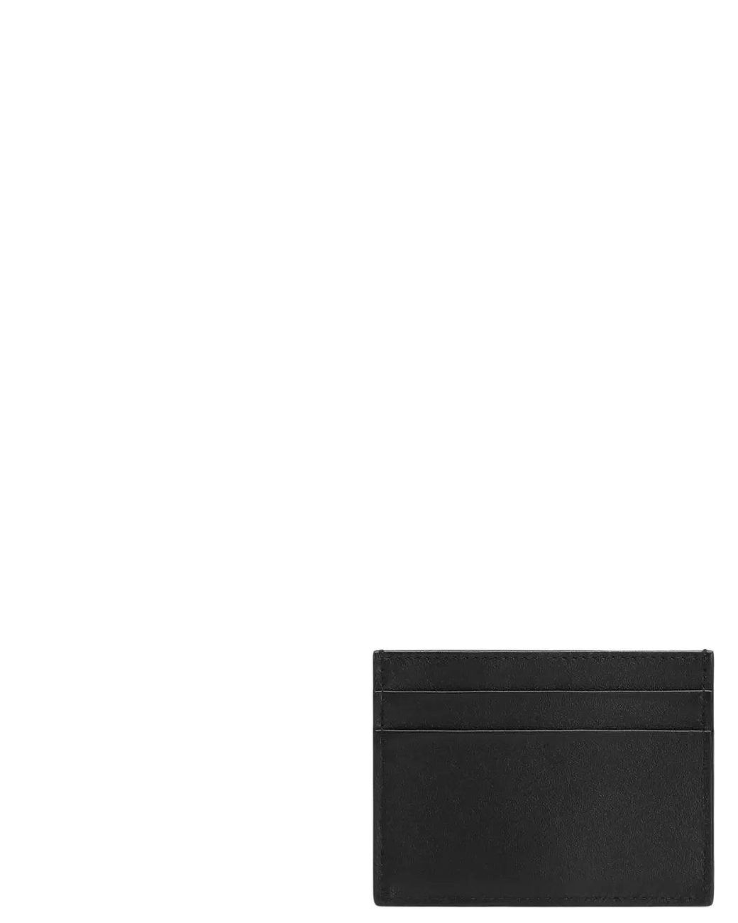 Dolce & Gabbana Gray Card Holder With Logo Plaque