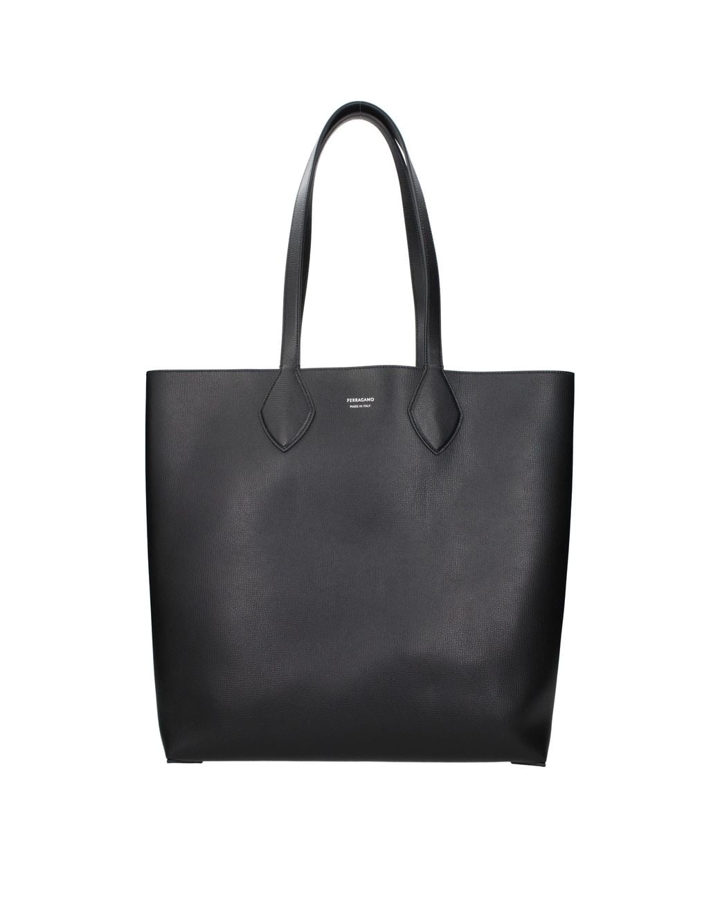 Ferragamo Black Leather Shoulder Bags