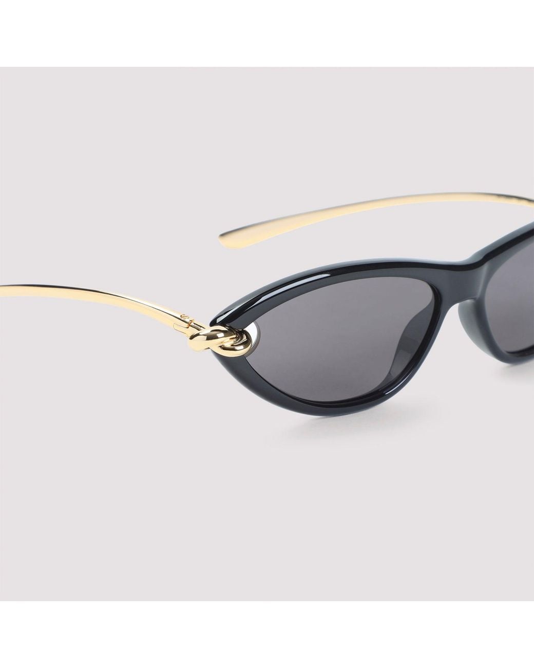 Bottega Veneta Metallic Knot Cat Eye Sunglasses