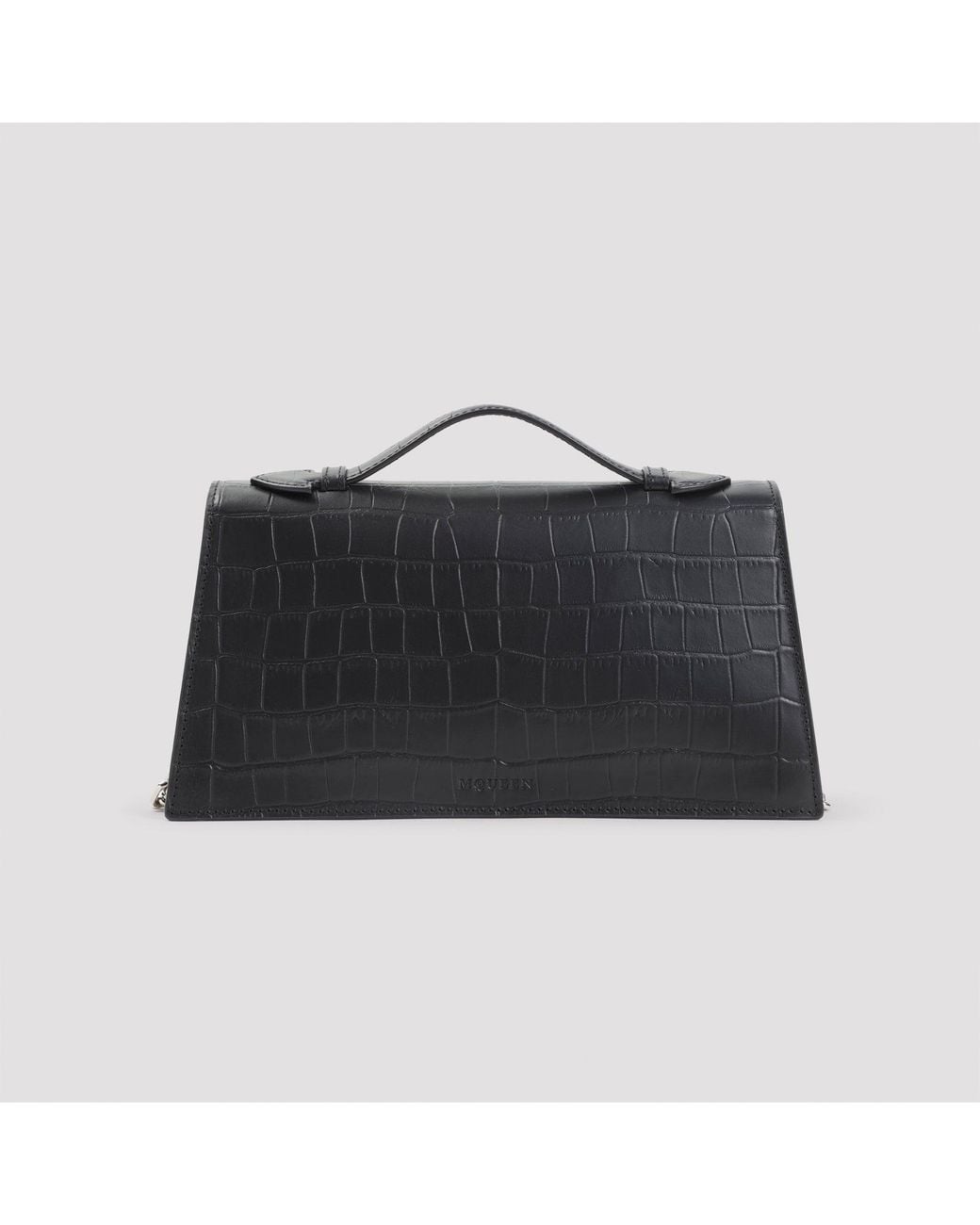 McQueen Black Skull Top Handle