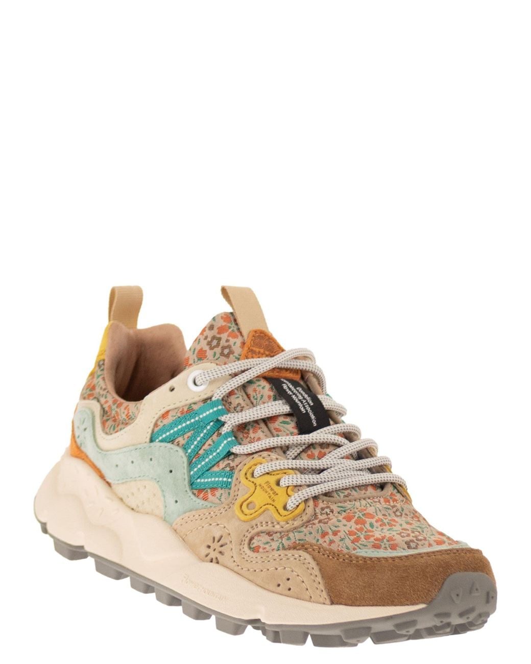 Flower Mountain Green Yamano 3 Sneakers