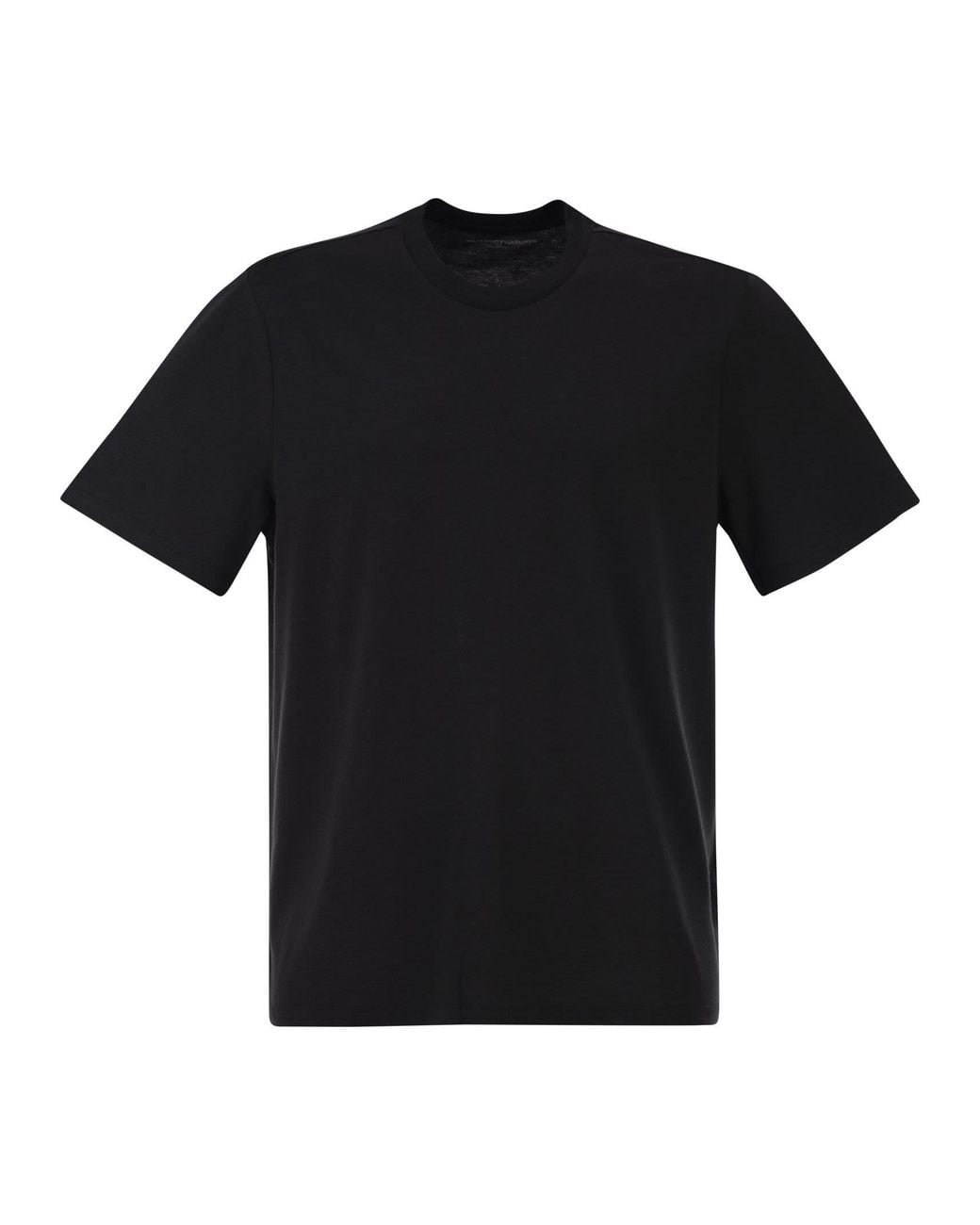 Majestic Black Lyocell And Organic Cotton T Shirt