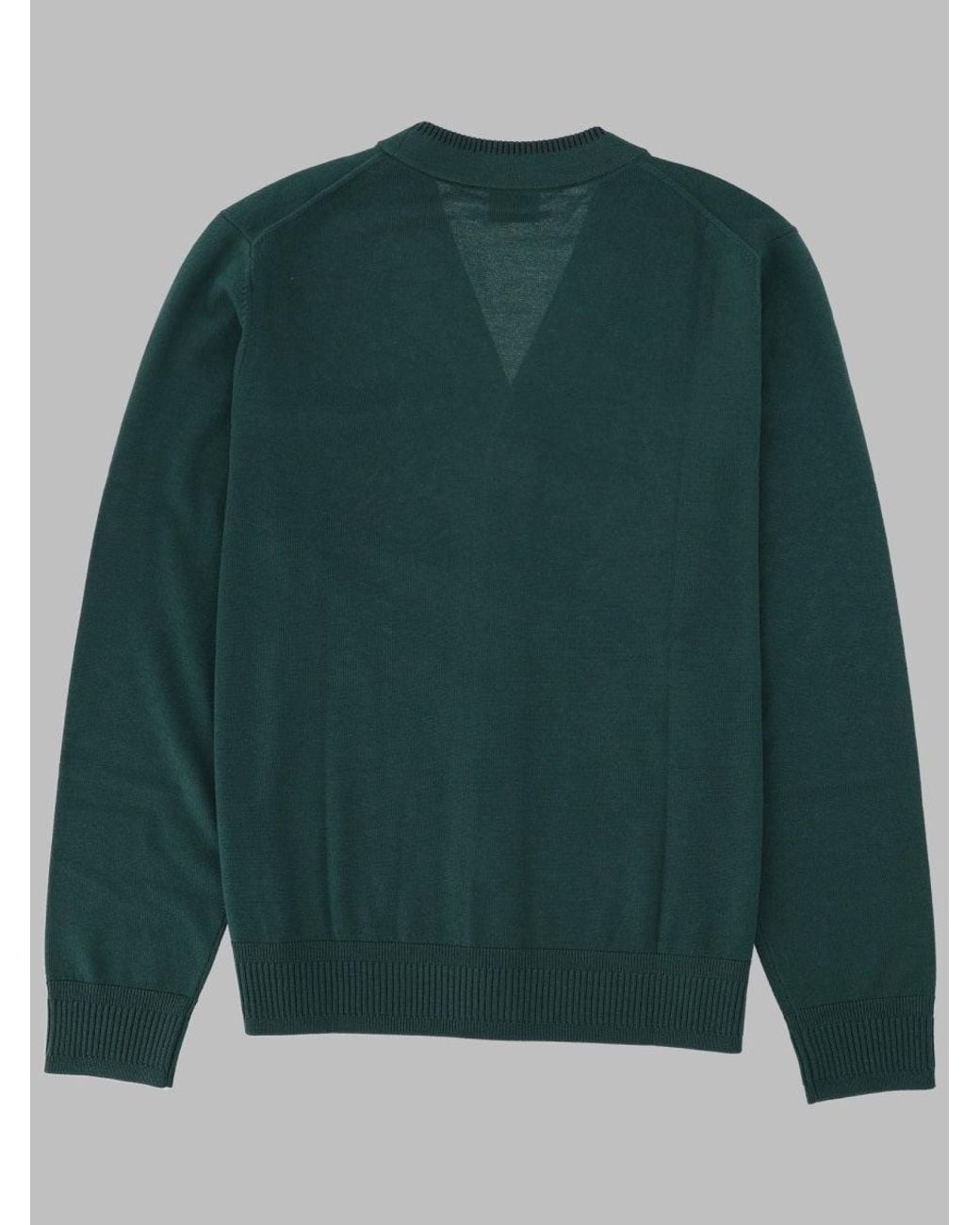 Paul Smith Green Cardigan Merino Wool Jumpers
