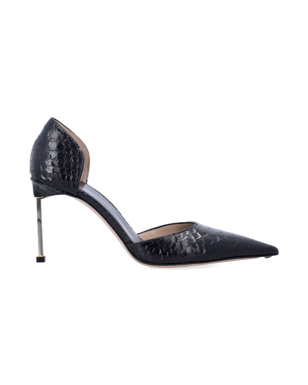 Tom Ford Blue Printed Python Leather Pumps